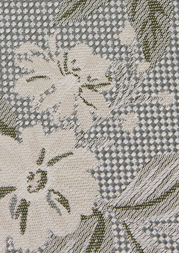 Sage Green Jacquard 7 Cm Tie