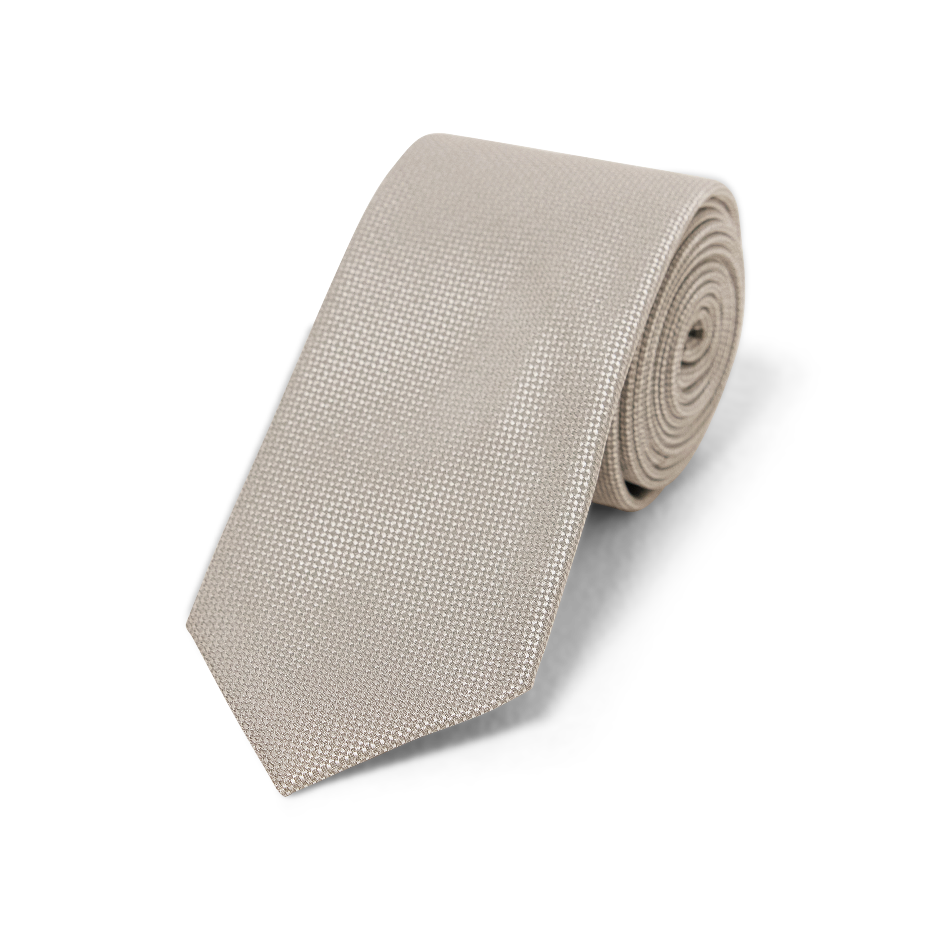 Champagne Textured 7 Cm Tie