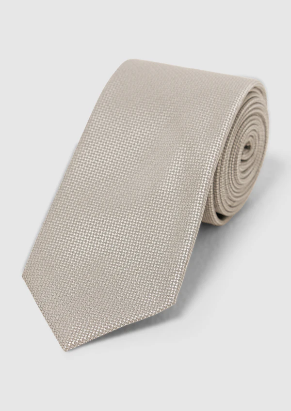 Champagne Textured 7 Cm Tie