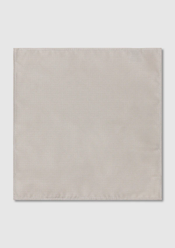 Sand Champagne Textured Pocket Square