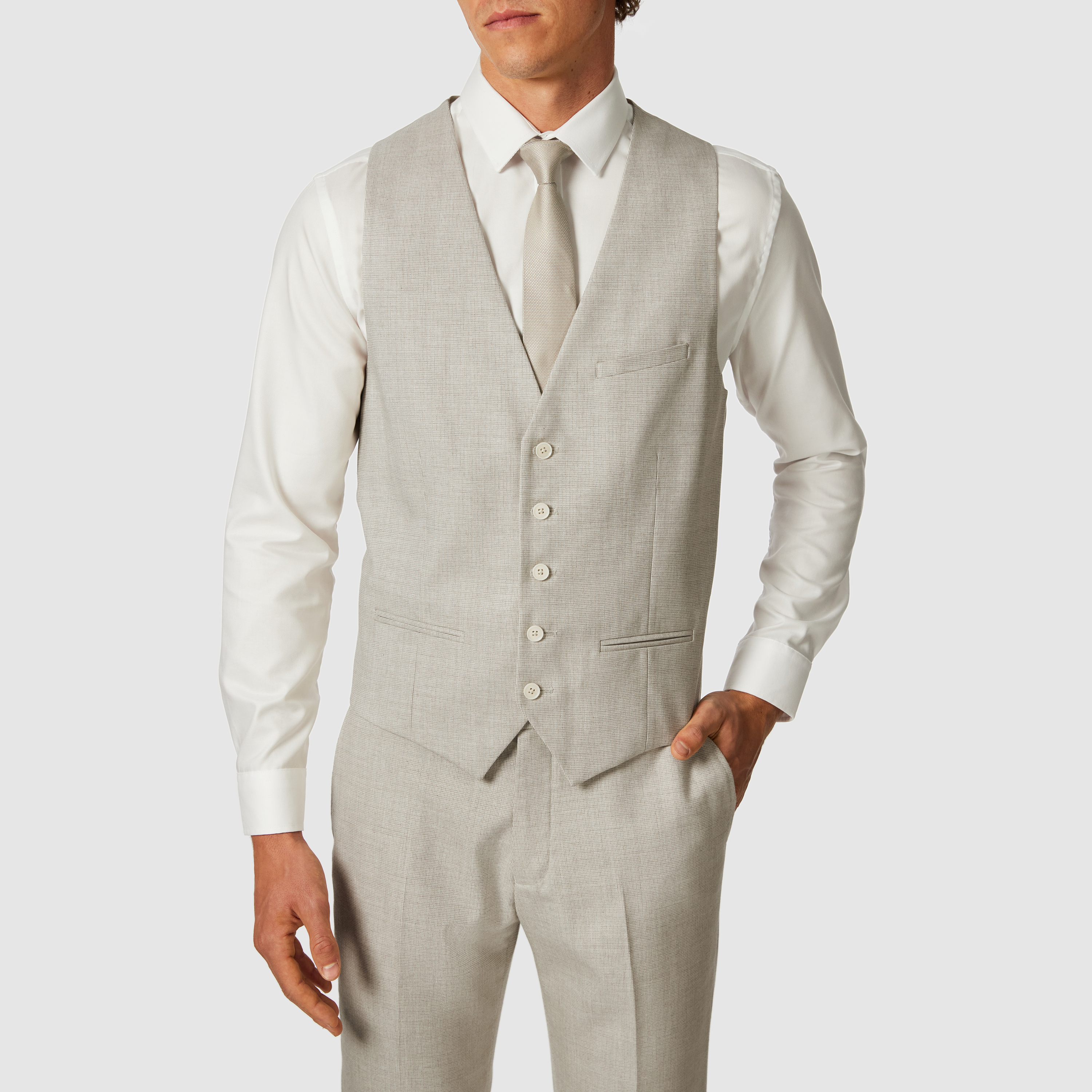 Seville Stretch Textured Waistcoat