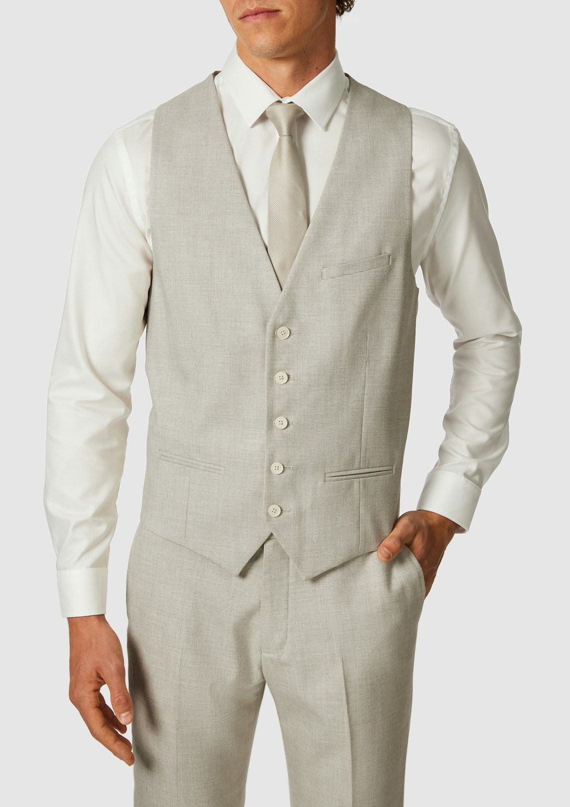 Seville Stretch Textured Waistcoat