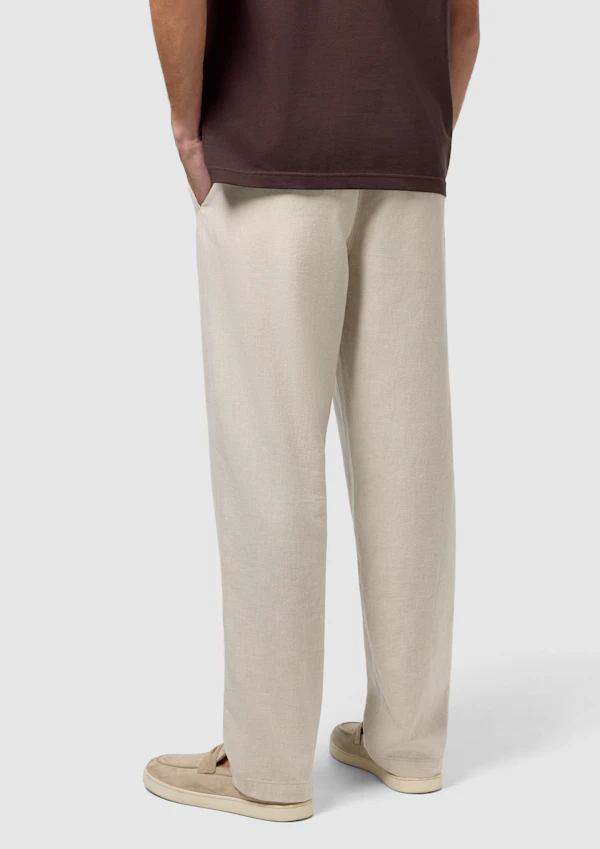 Sand Linen Blend Resort Pant