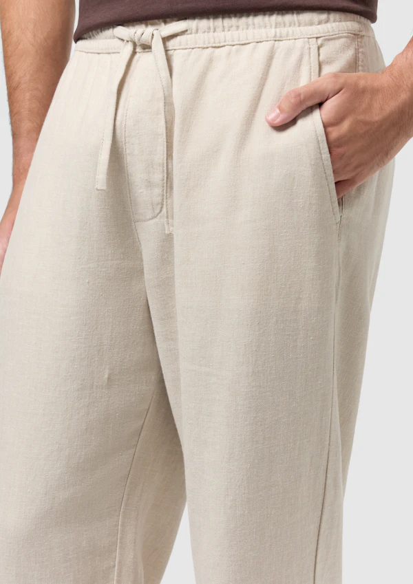 Sand Linen Blend Resort Pant