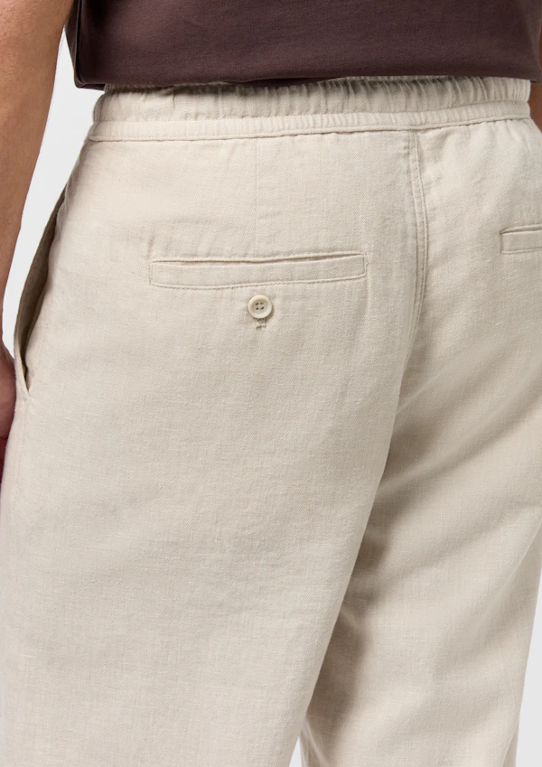 Sand Linen Blend Resort Pant