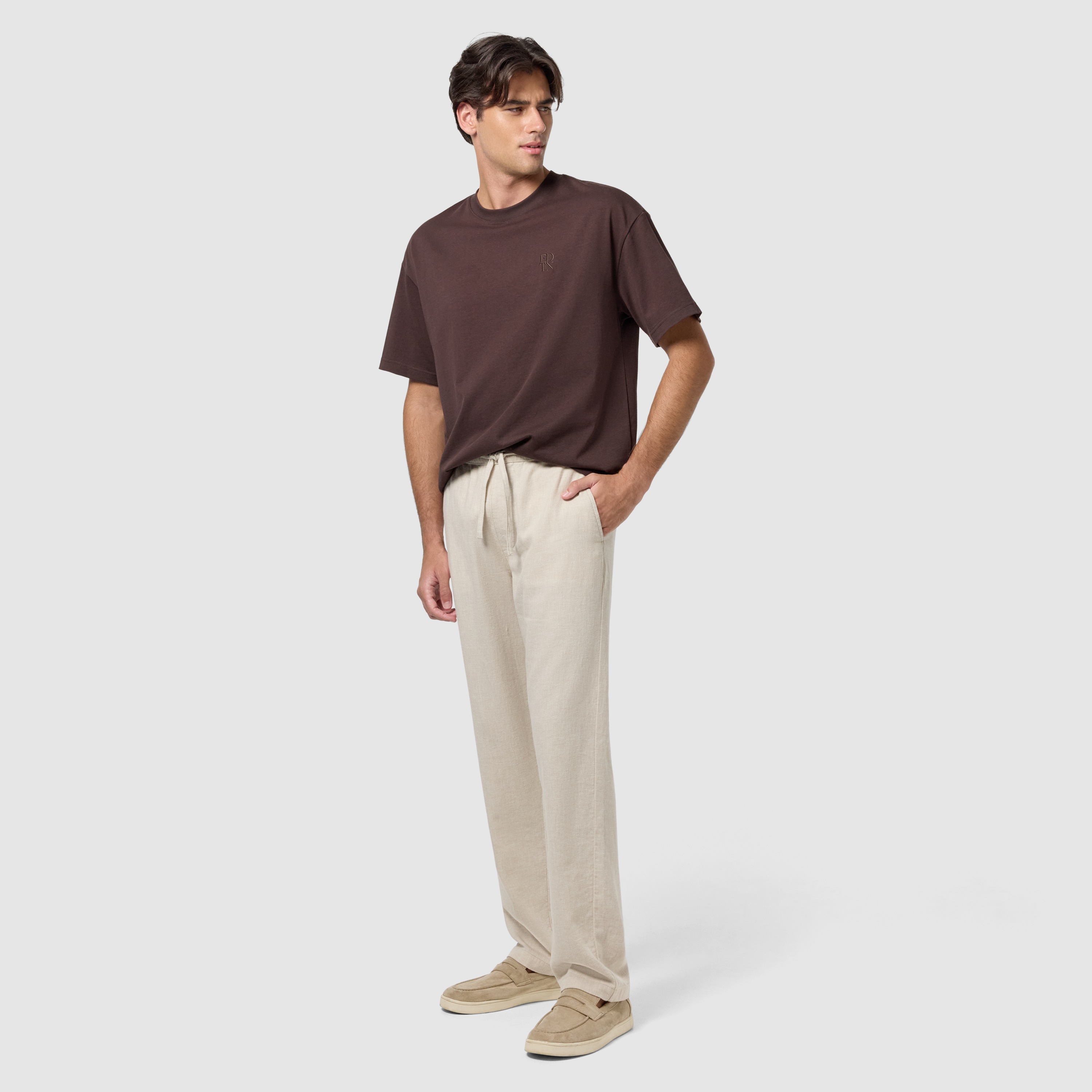 Sand Linen Blend Resort Pant