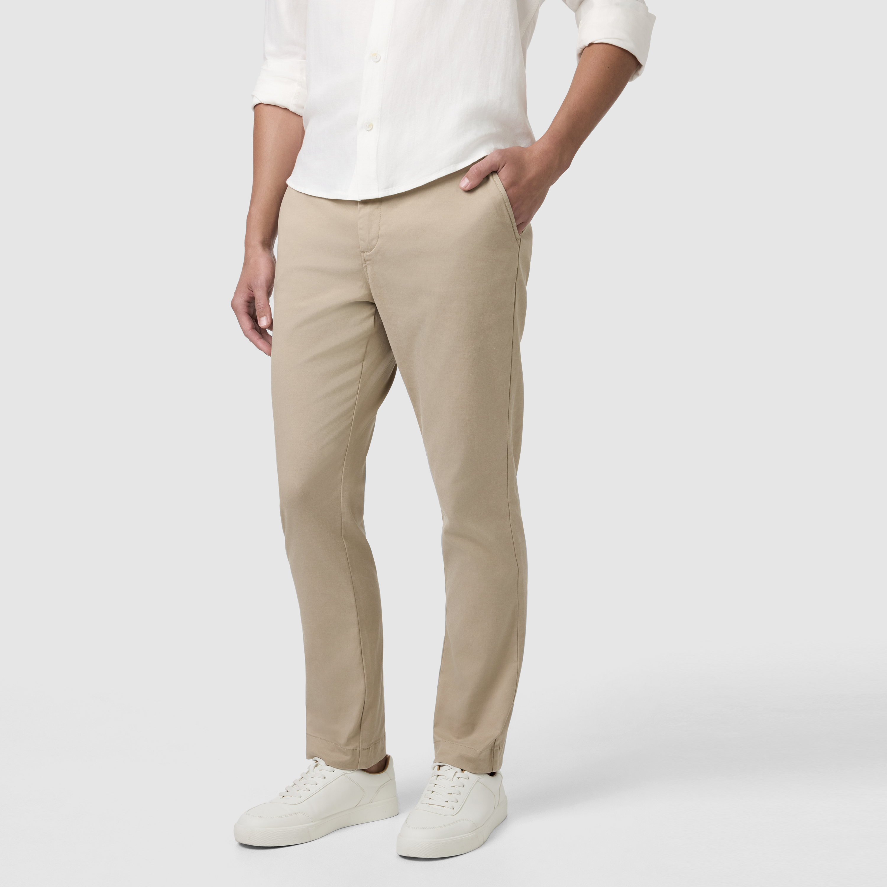 Sand Leeds Straight Stretch Chino