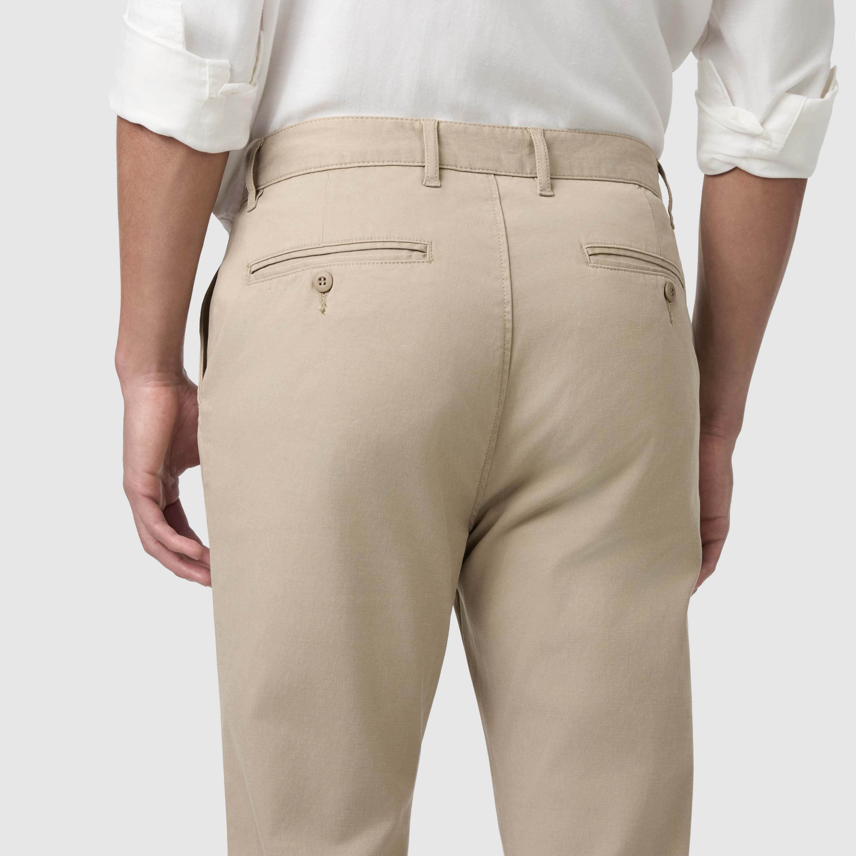 Sand Leeds Straight Stretch Chino