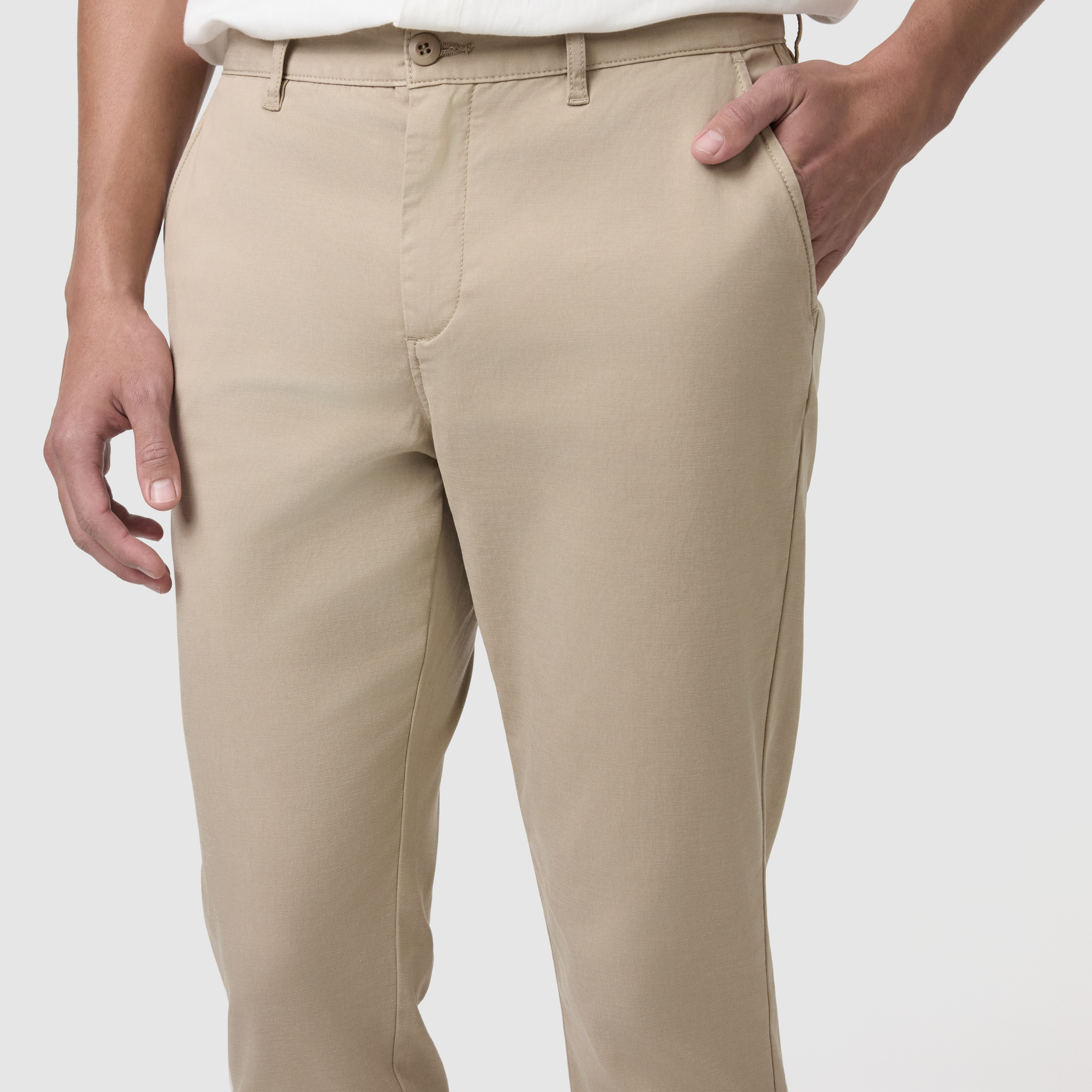 Sand Leeds Straight Stretch Chino