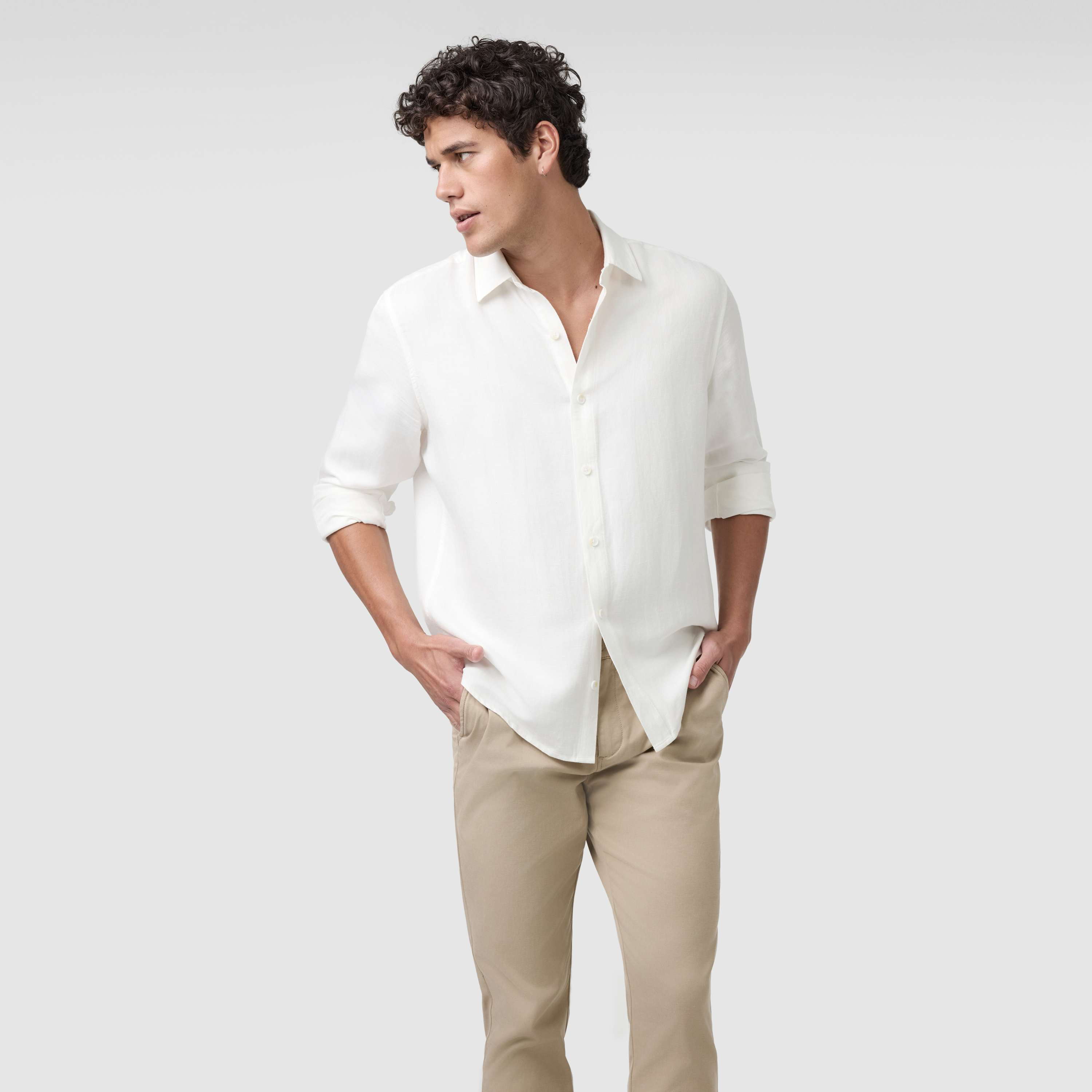Sand Leeds Straight Stretch Chino