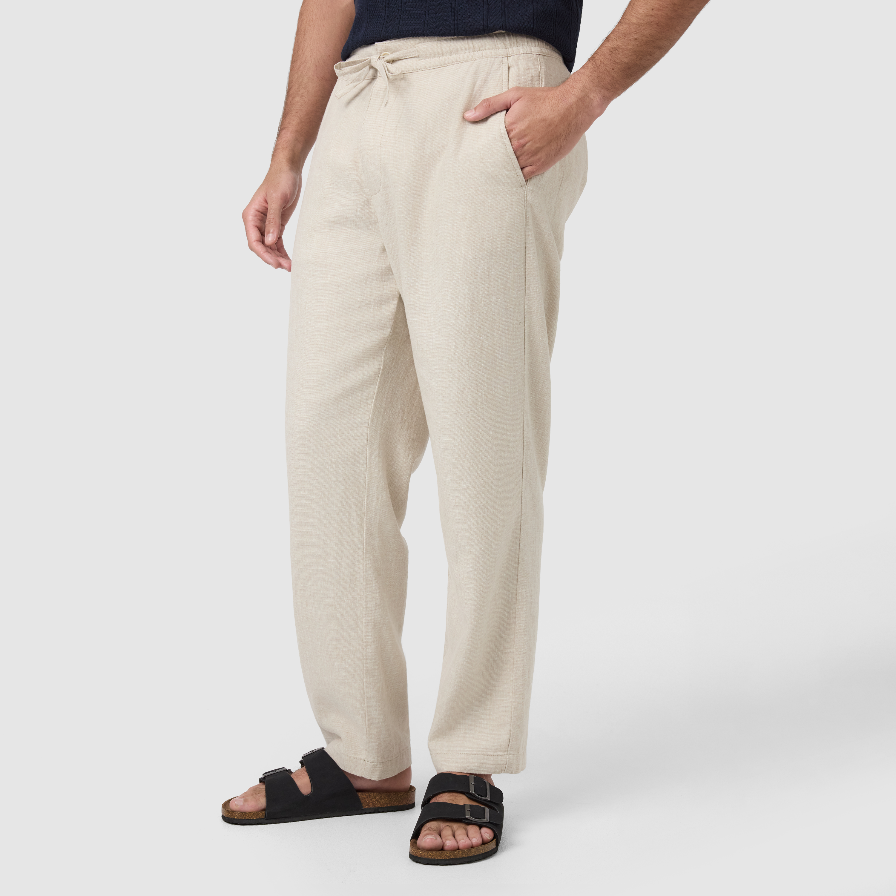Sand Cabana Linen Blend Pant