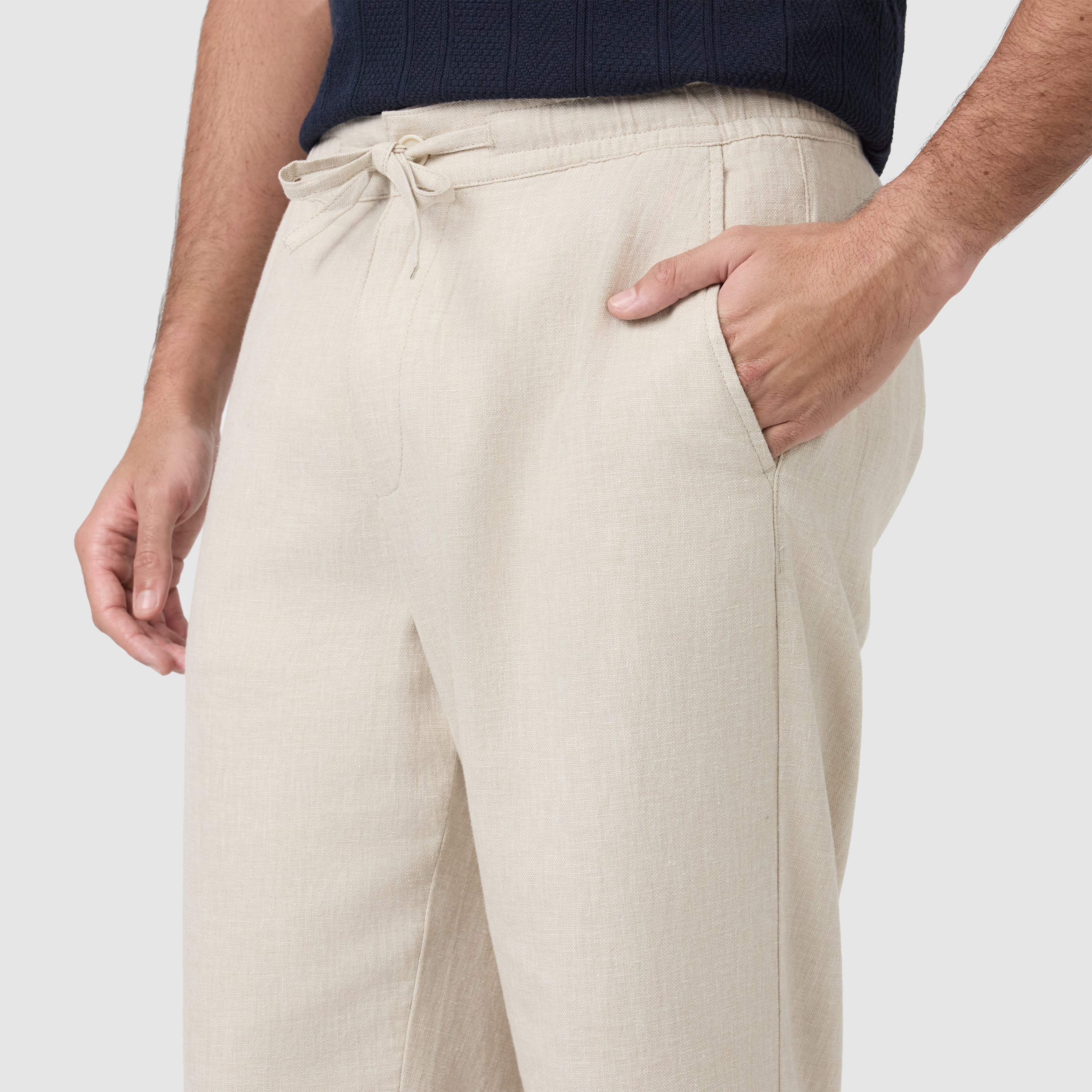 Sand Cabana Linen Blend Pant
