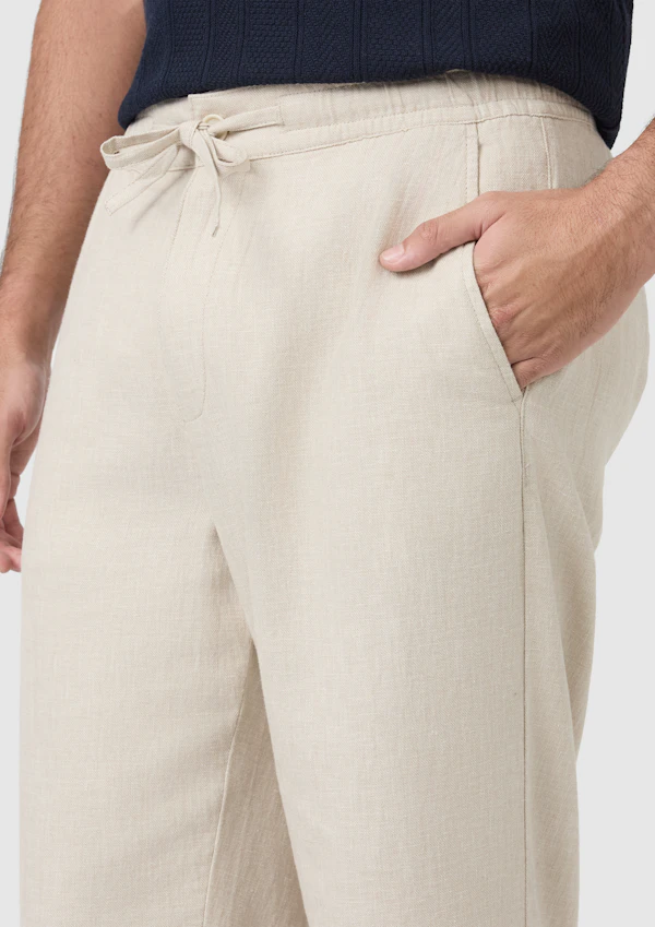 Sand Cabana Linen Blend Pant