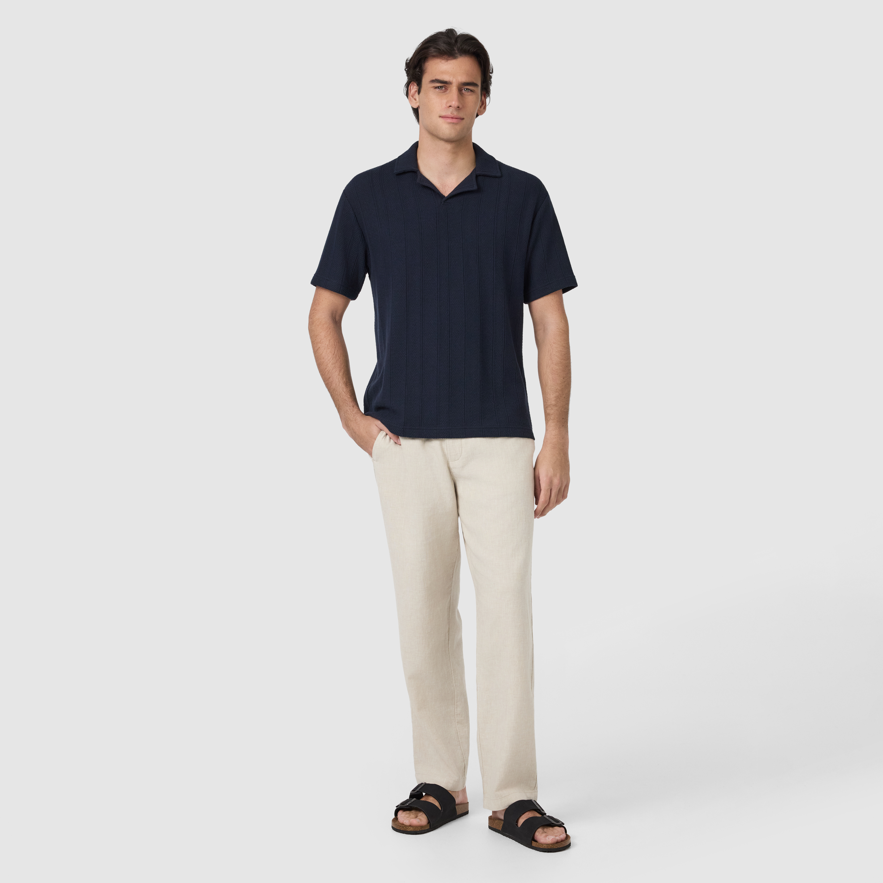 Sand Cabana Linen Blend Pant