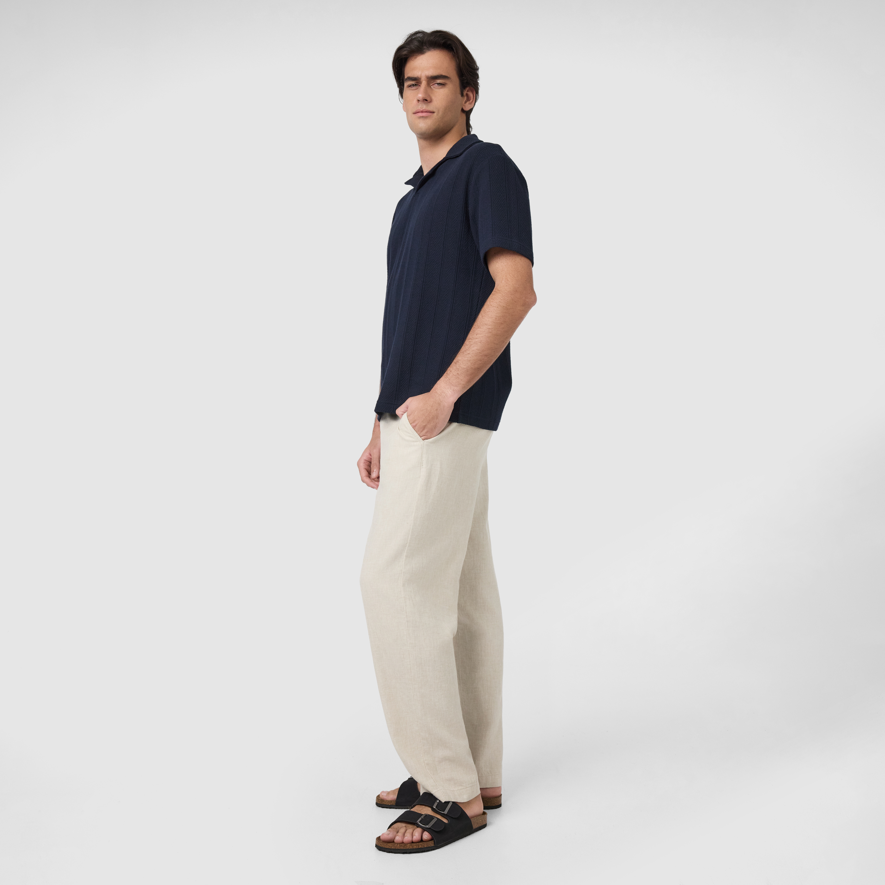 Sand Cabana Linen Blend Pant