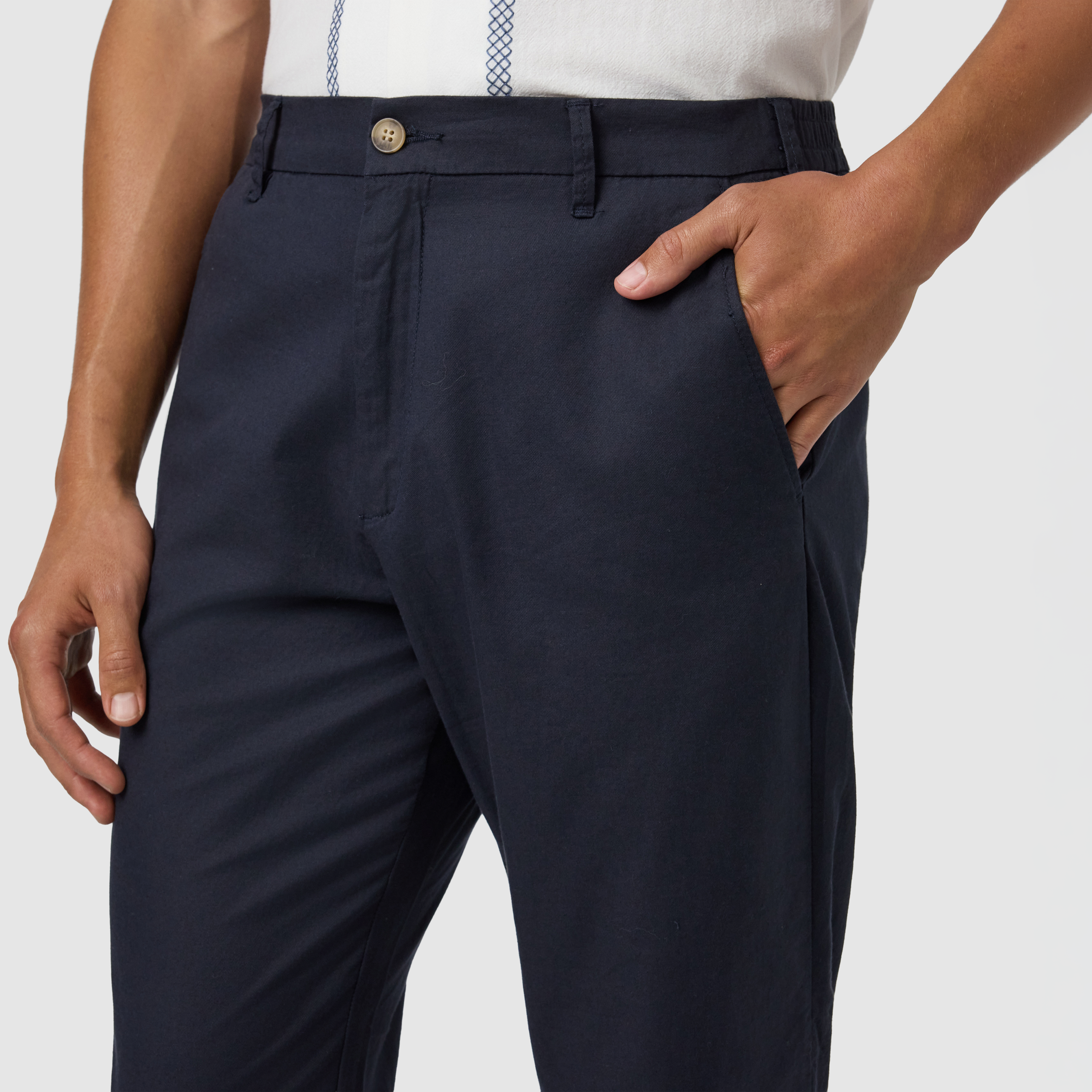 Navy Belize Tapered Pant