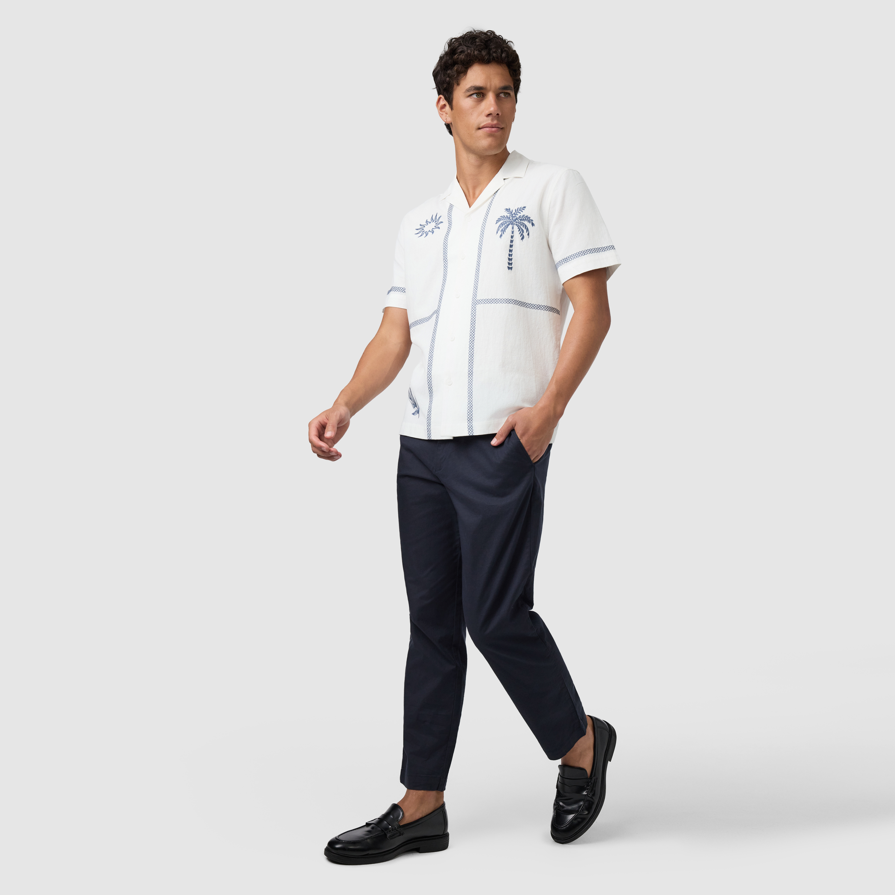 Navy Belize Tapered Pant