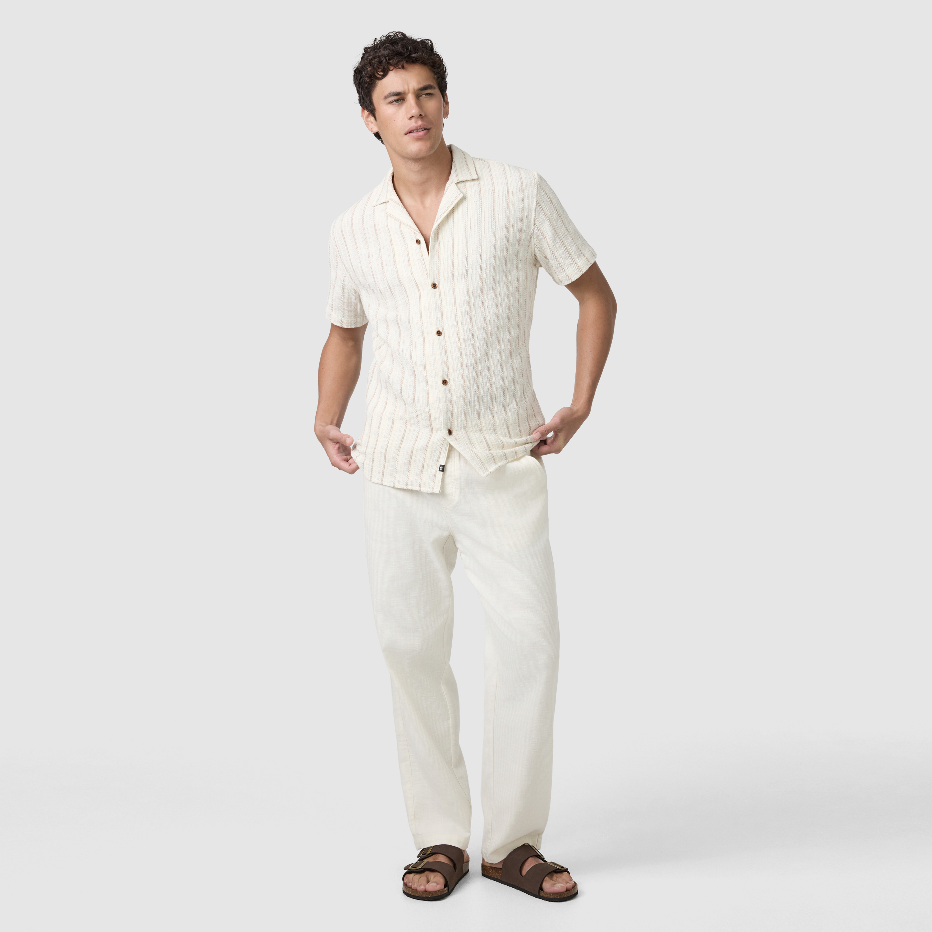 Kai Textured Pull On Pant