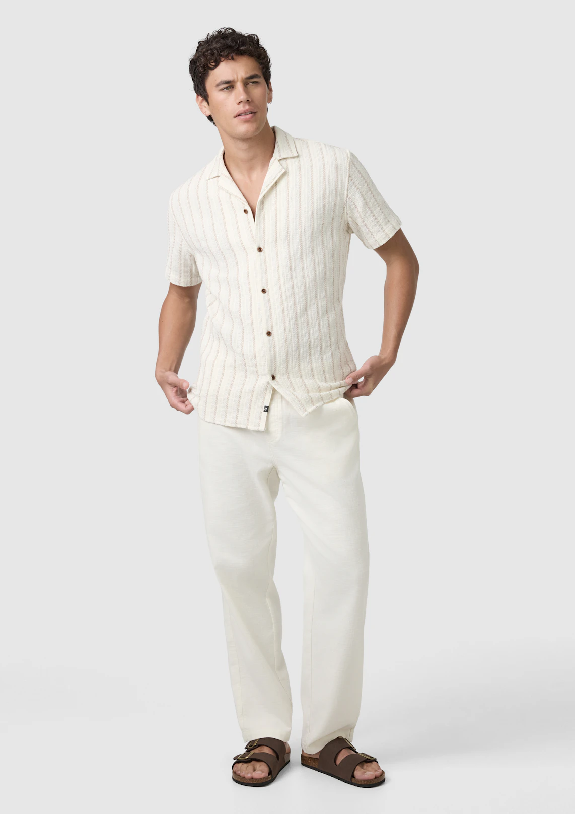 Kai Textured Pull On Pant