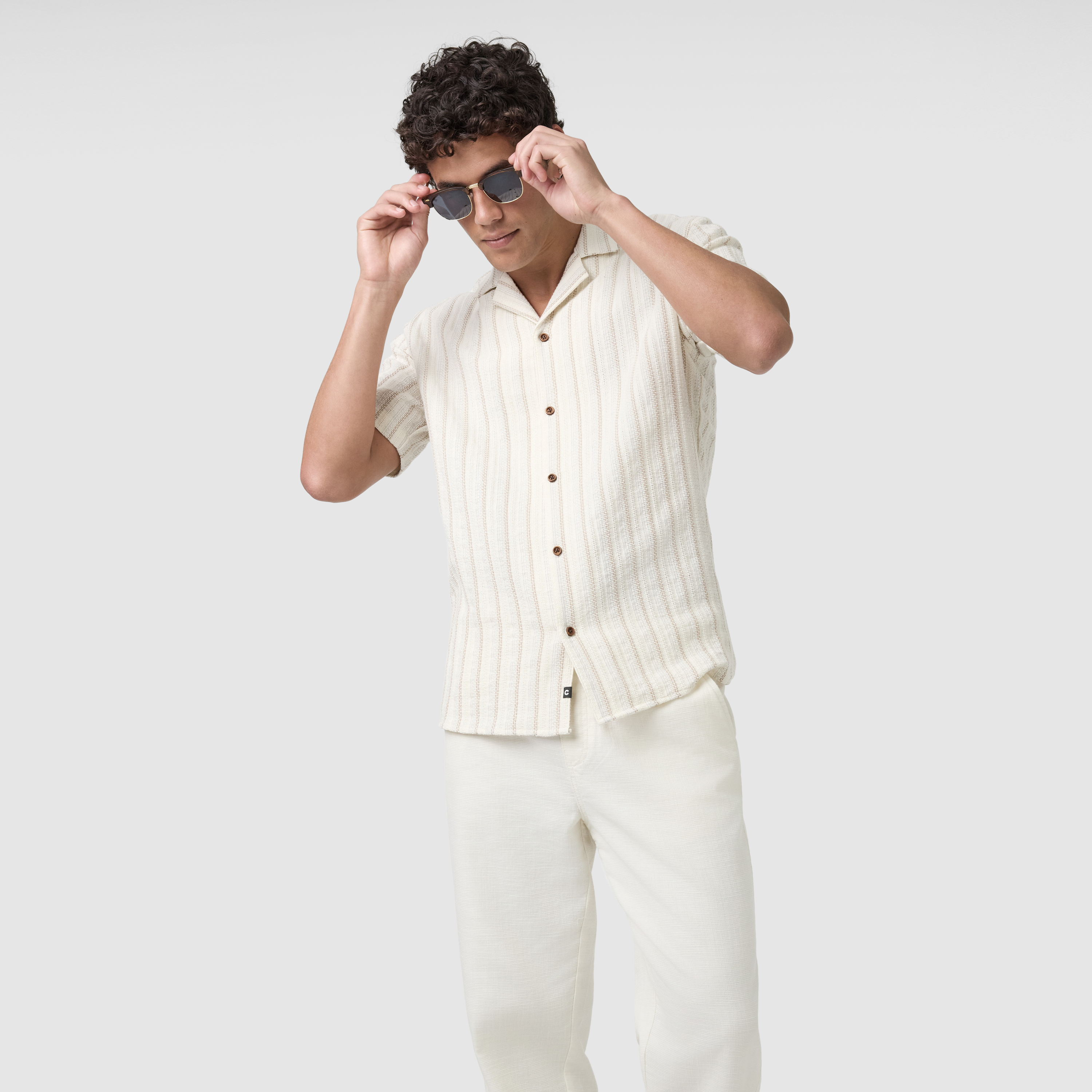 Kai Textured Pull On Pant