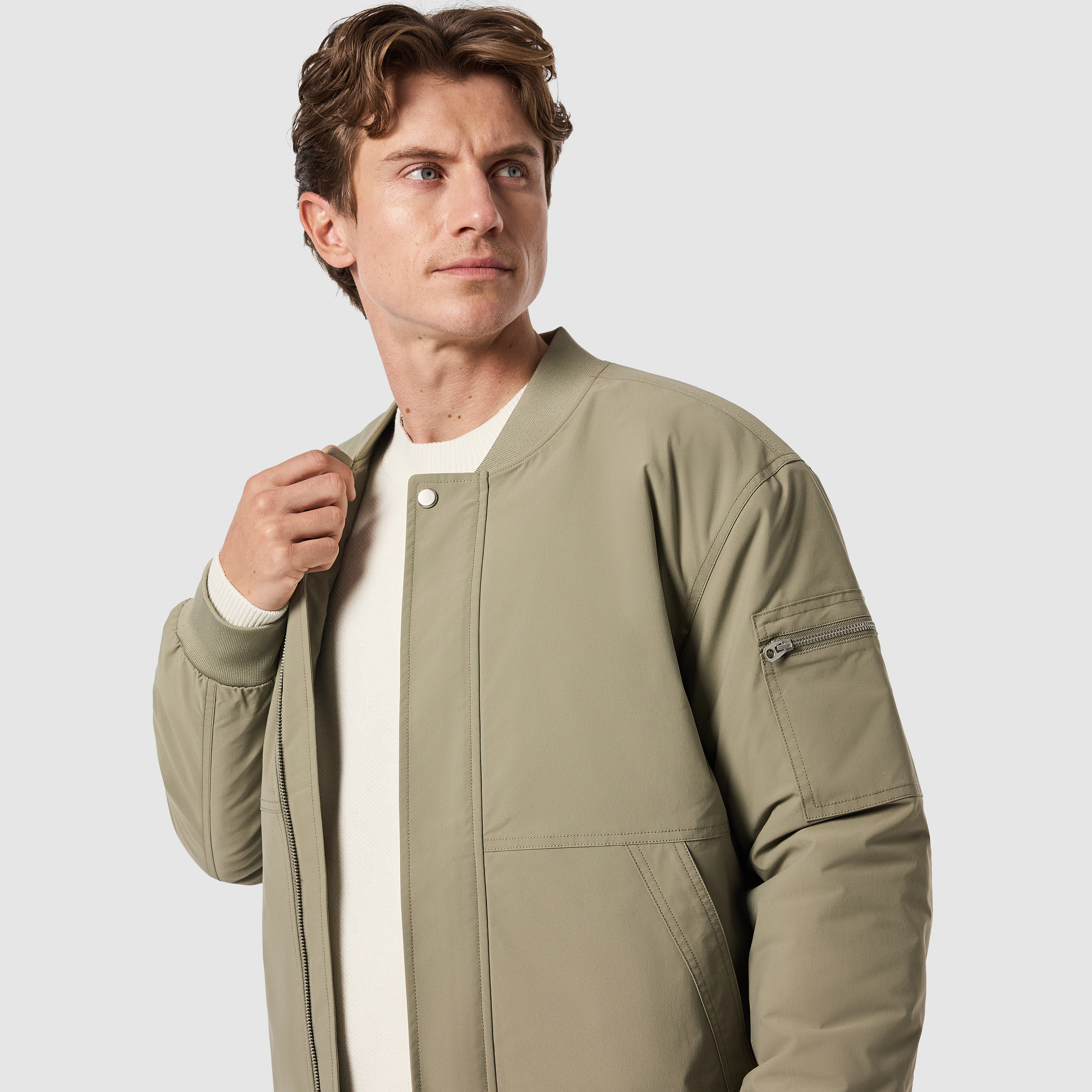 Light Green Scout Bomber Jacket