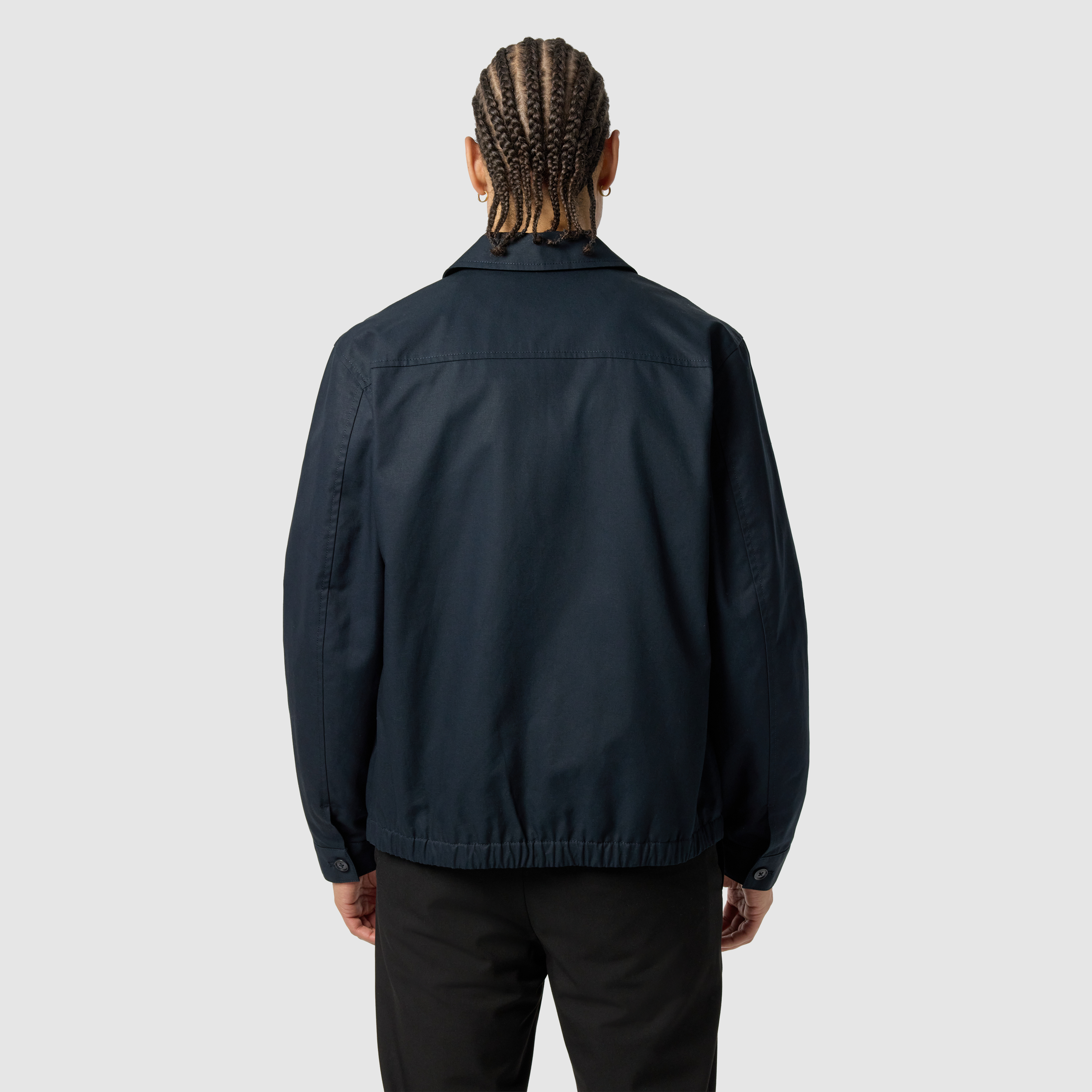 Navy Zane Zip Thru Jacket