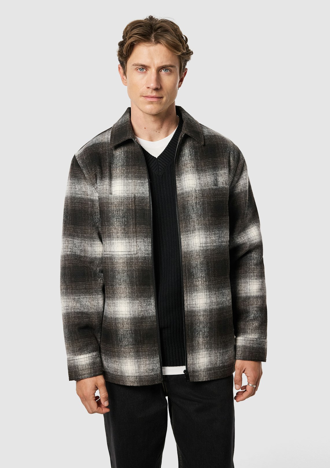 Stirling Check Shacket