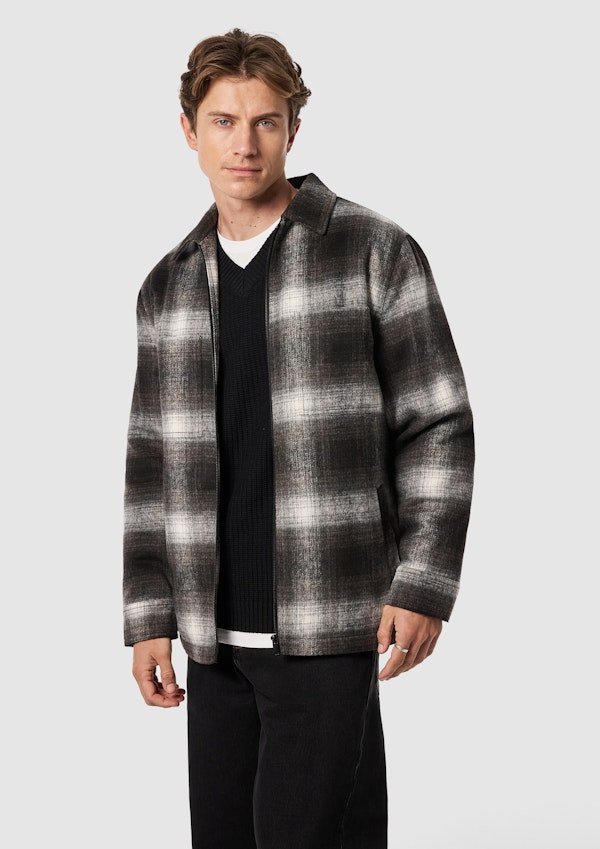 Brown Stirling Check Shacket
