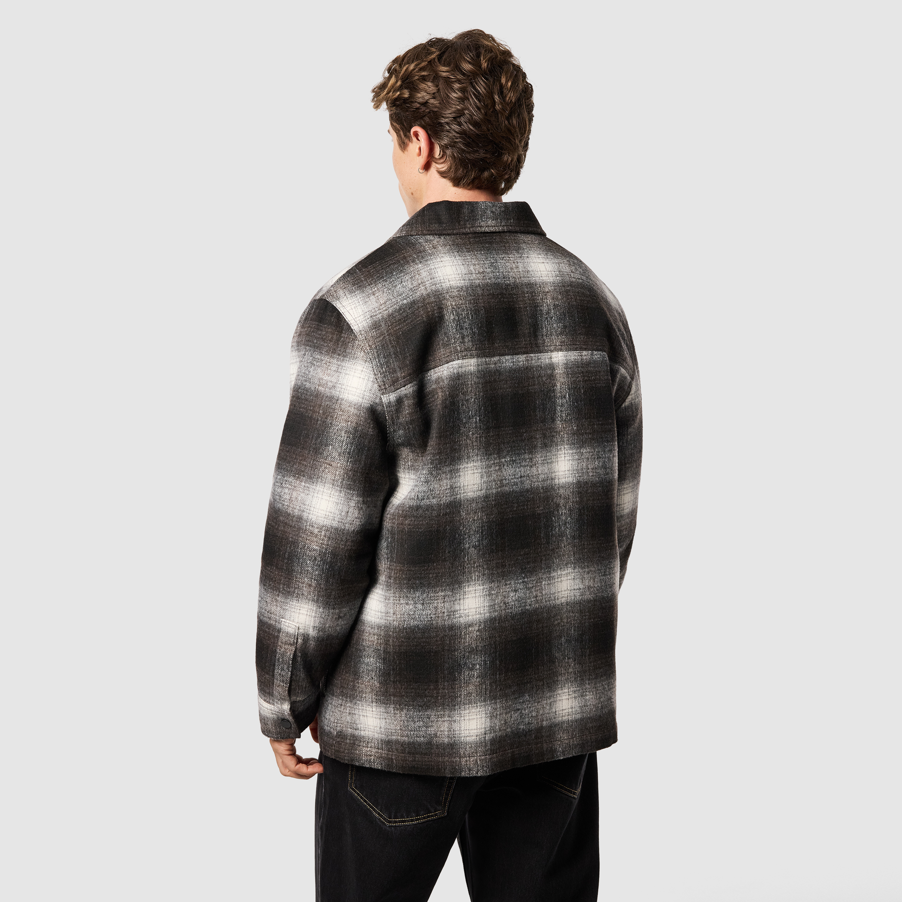 Brown Stirling Check Shacket