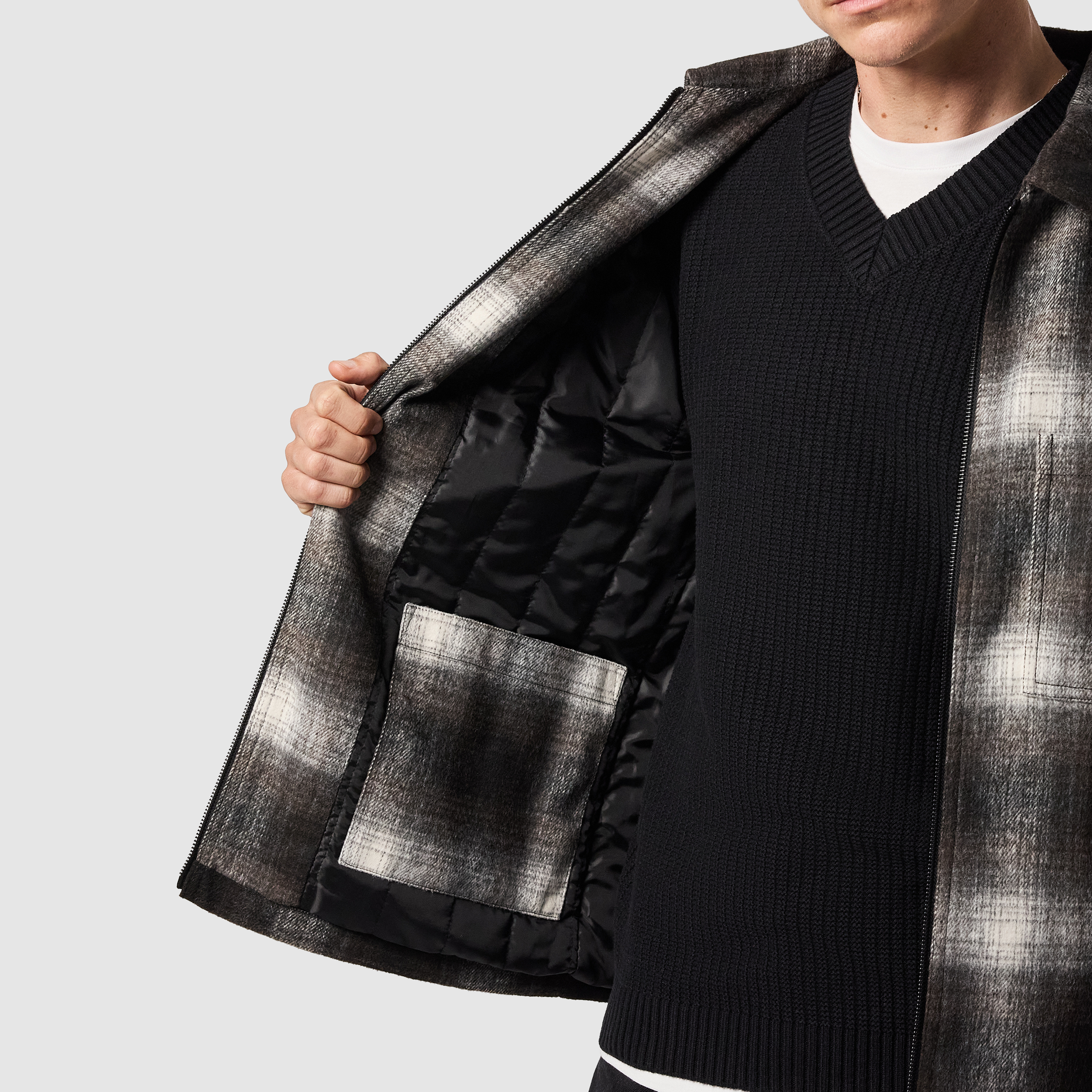 Brown Stirling Check Shacket