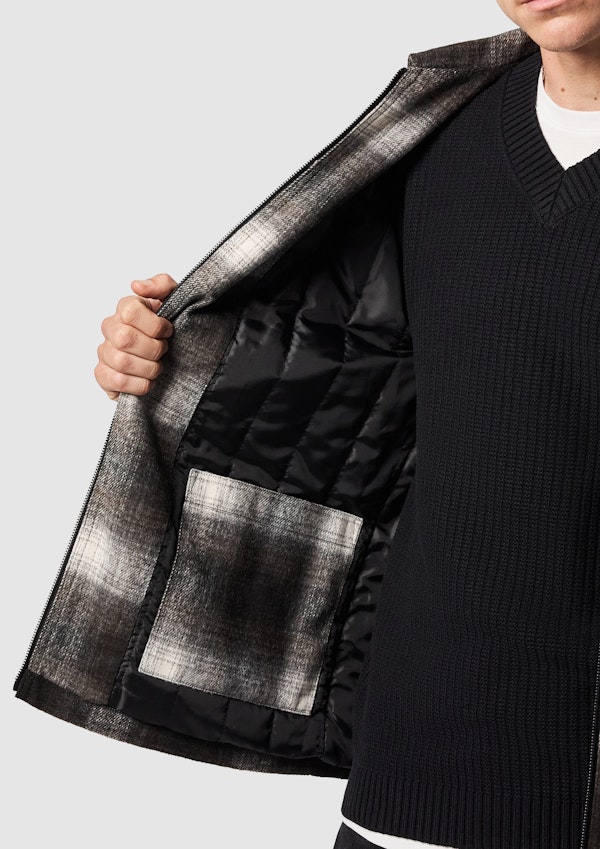 Brown Stirling Check Shacket