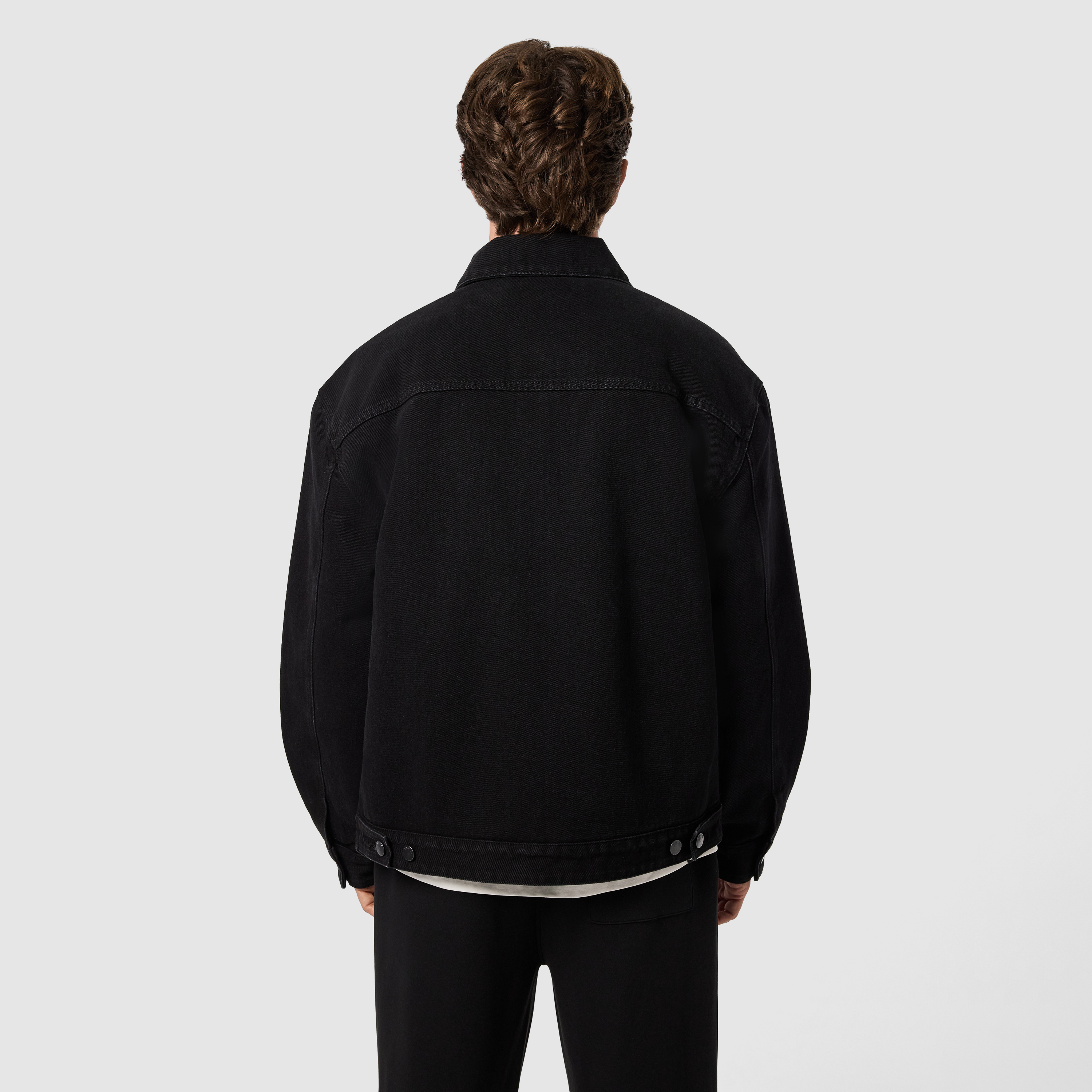 Black Nomad Borg Lined Denim Jacket