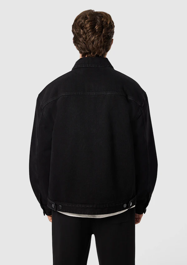 Black Nomad Borg Lined Denim Jacket