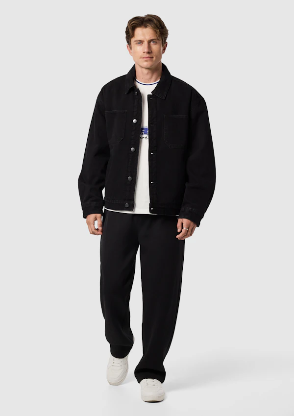 Black Nomad Borg Lined Denim Jacket