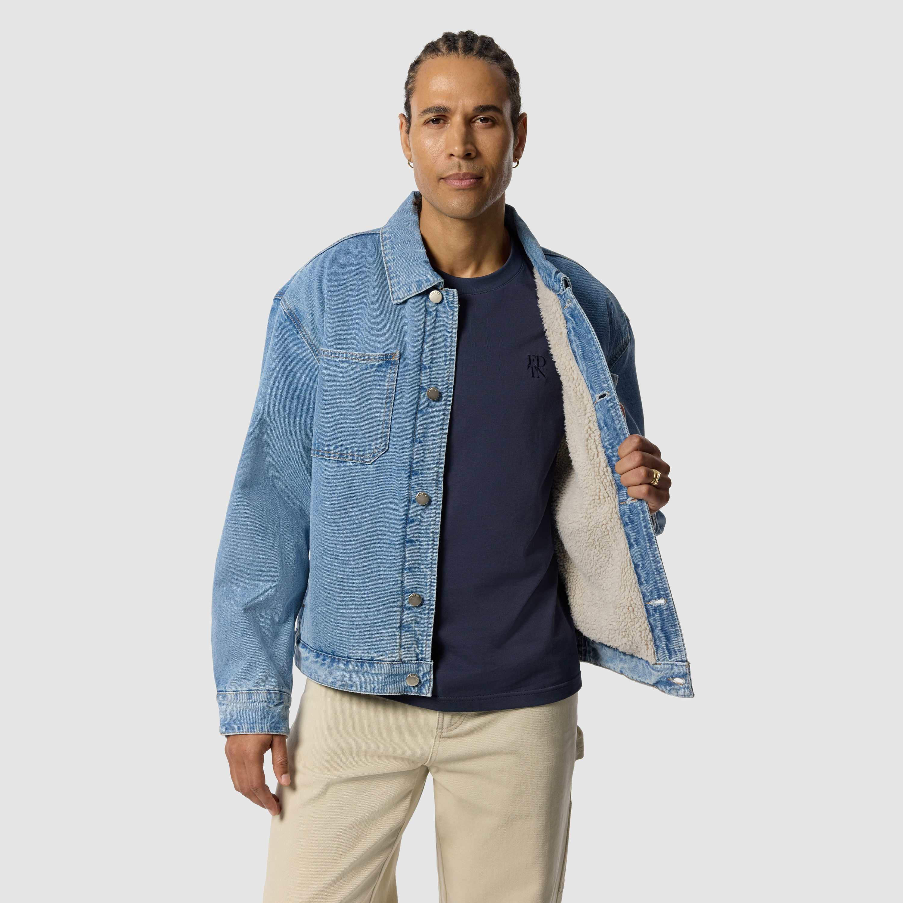 Blue Nomad Borg Lined Denim Jacket