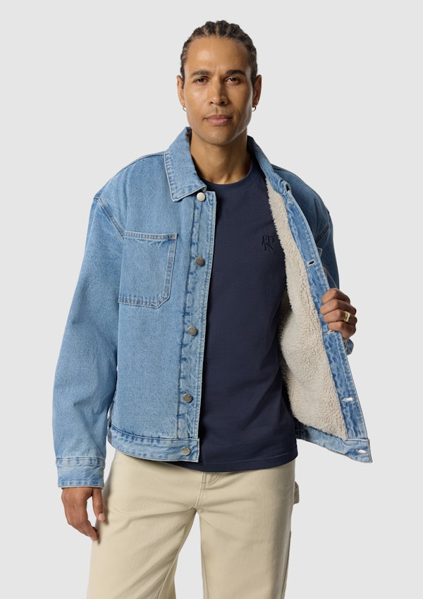 Blue Nomad Borg Lined Denim Jacket