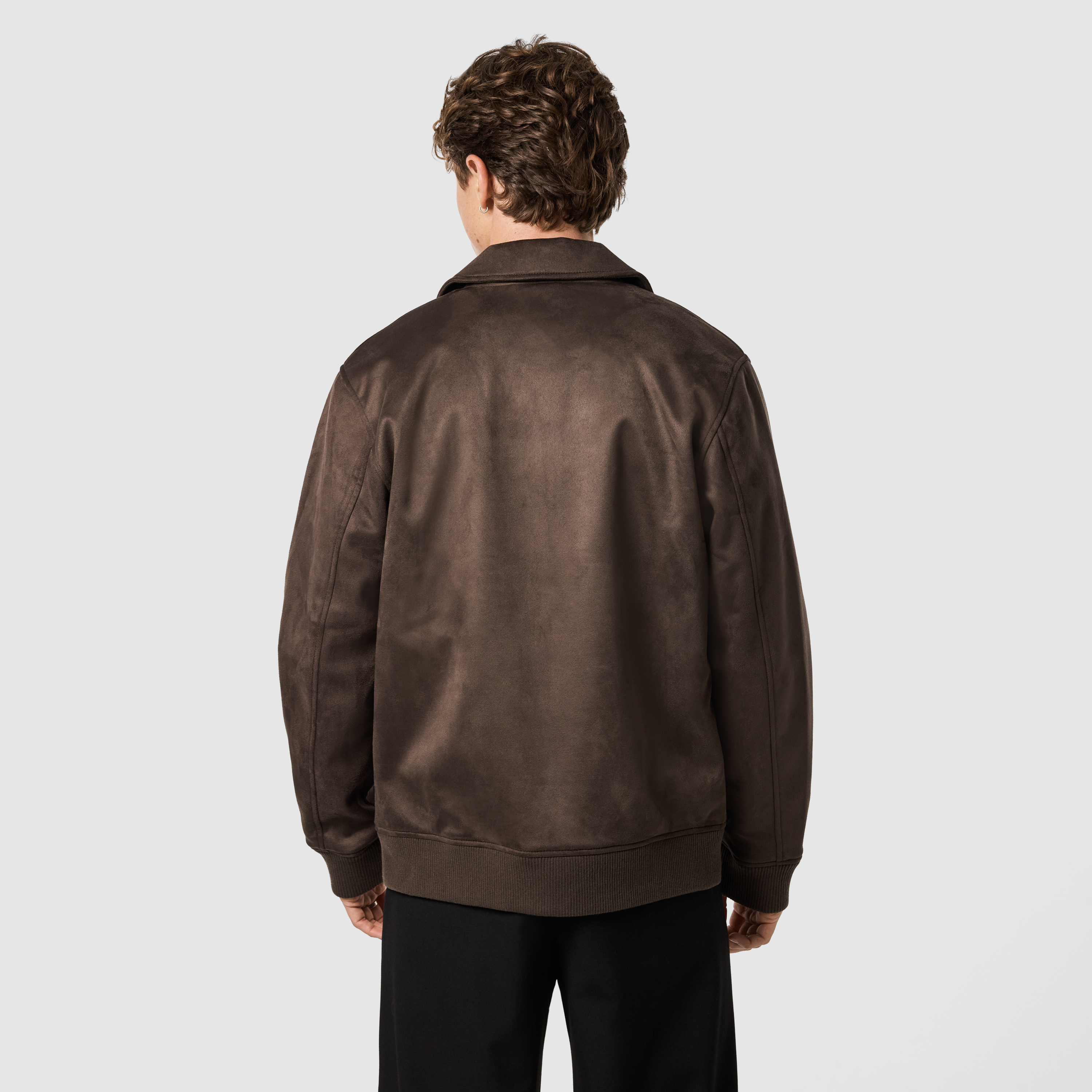 Brown Prague Faux Suede Jacket
