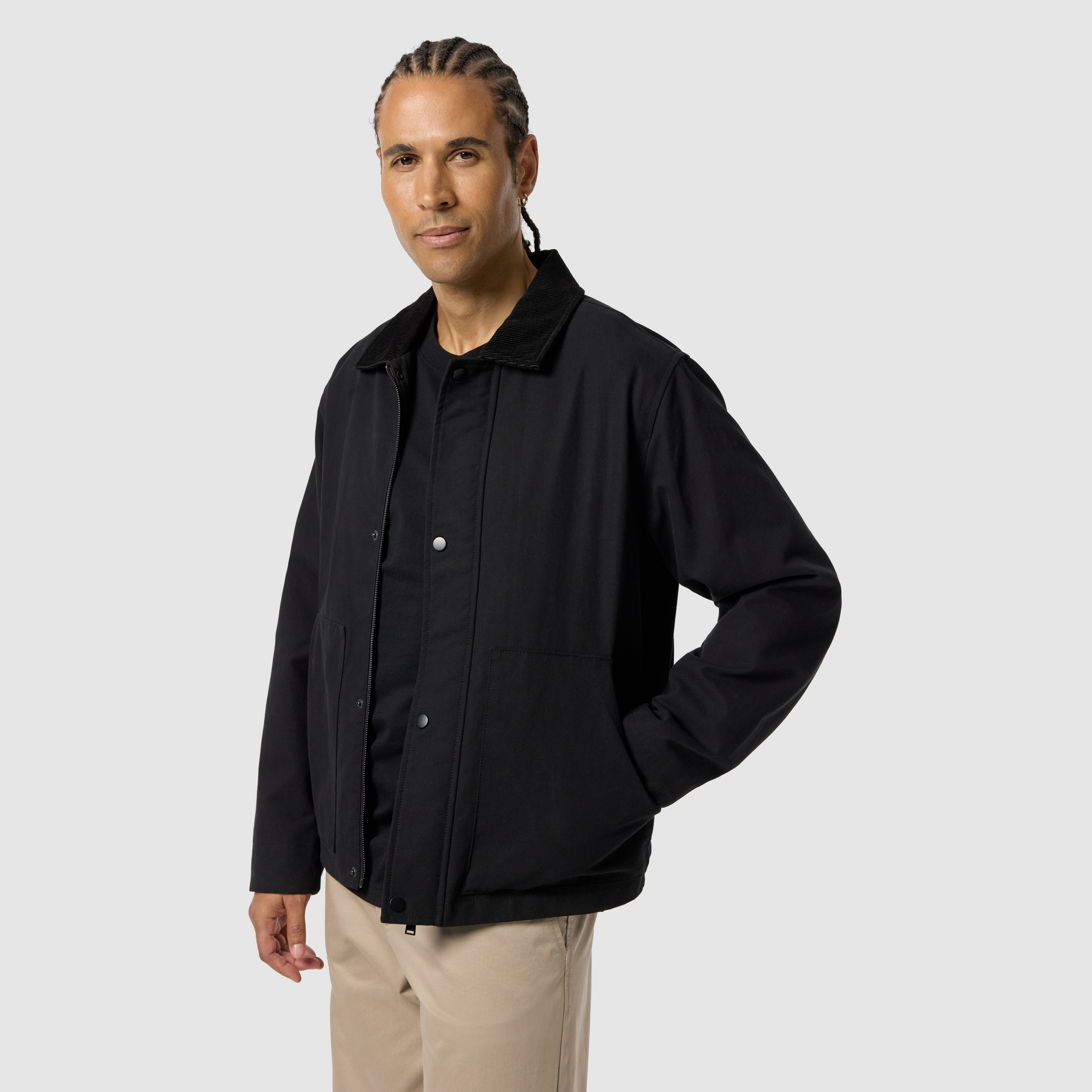 Black Outlander Worker Jacket