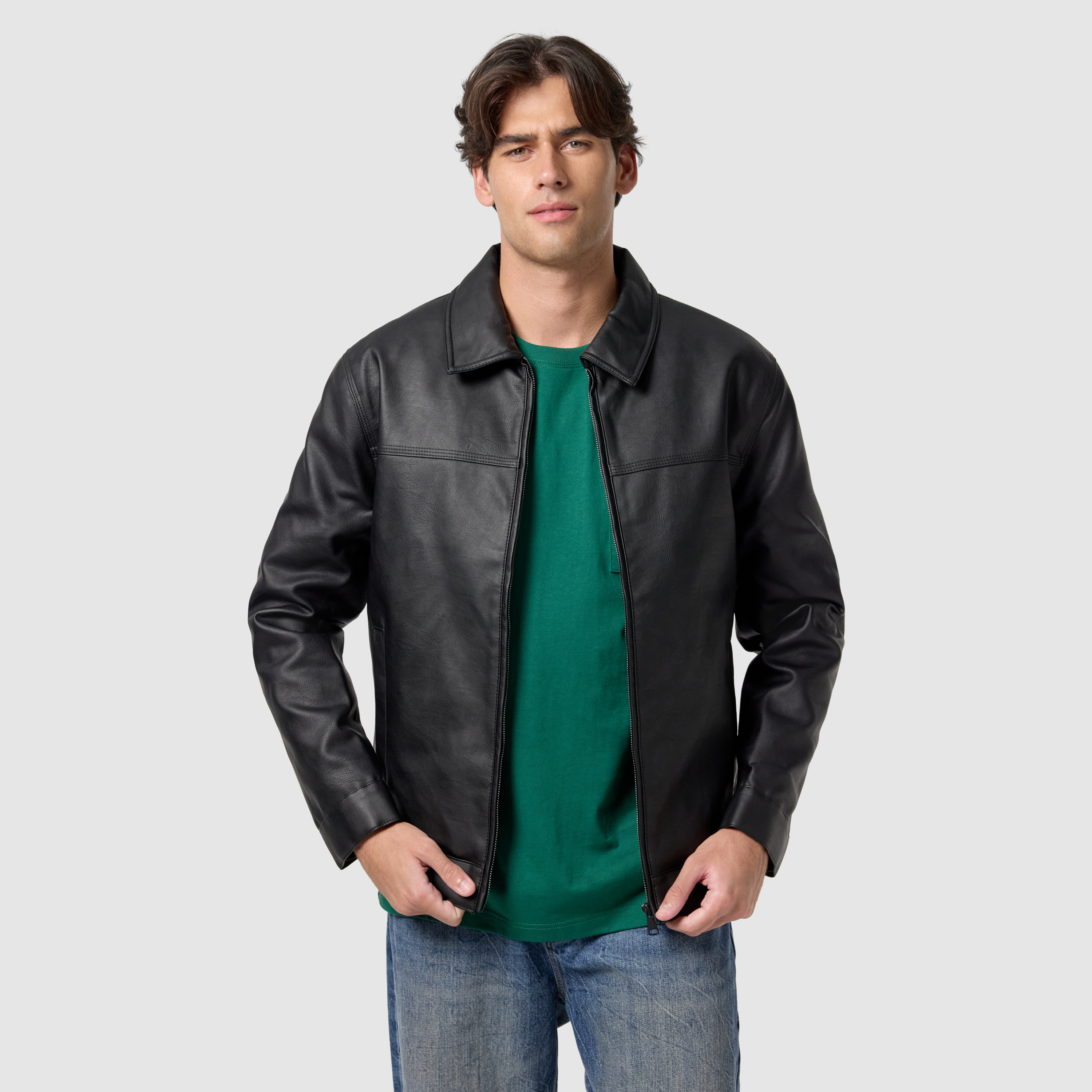 Jagger Faux Leather Jacket