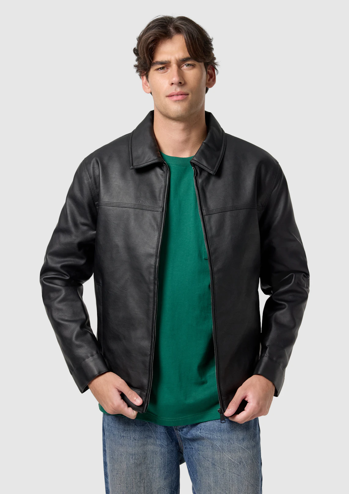 Jagger Faux Leather Jacket