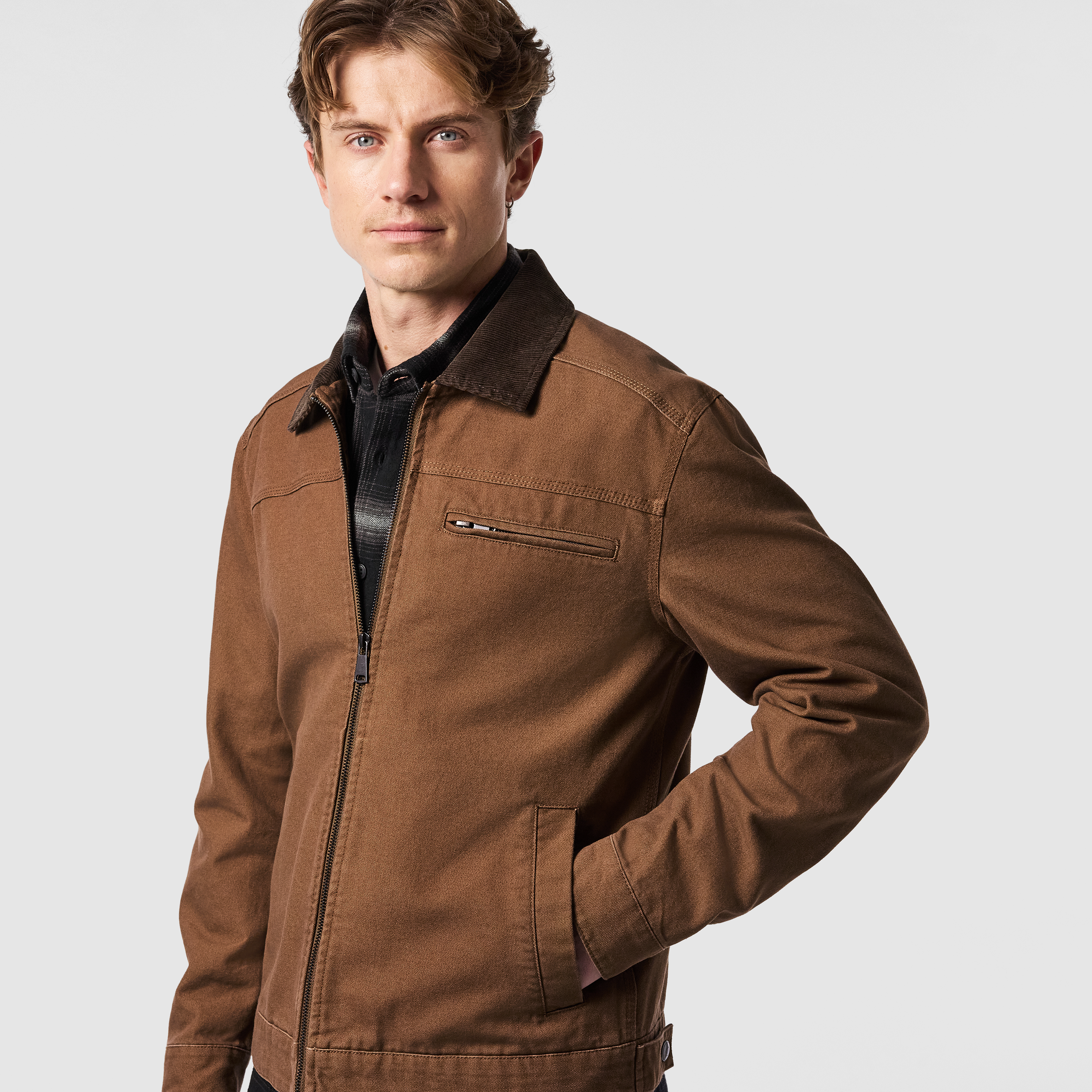 Camel Logan Worker Jacket