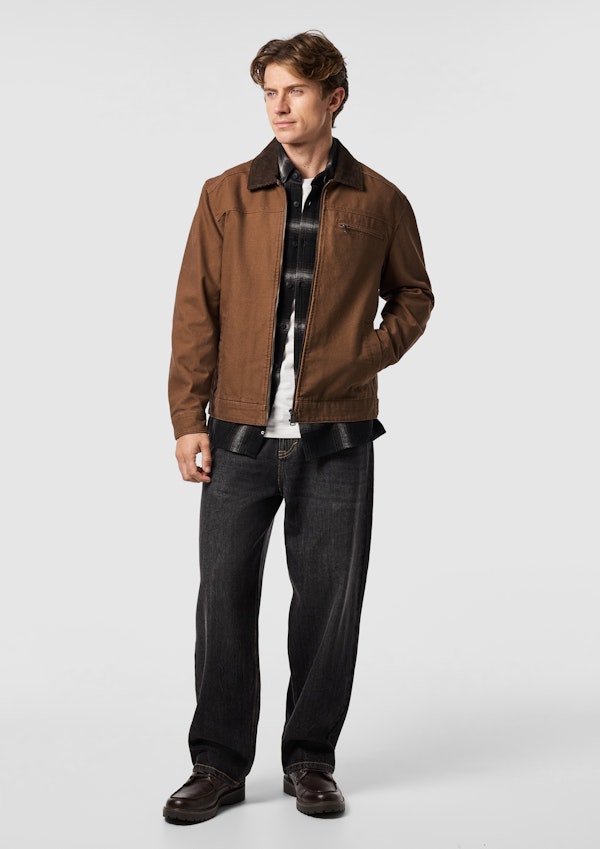 Camel Logan Worker Jacket