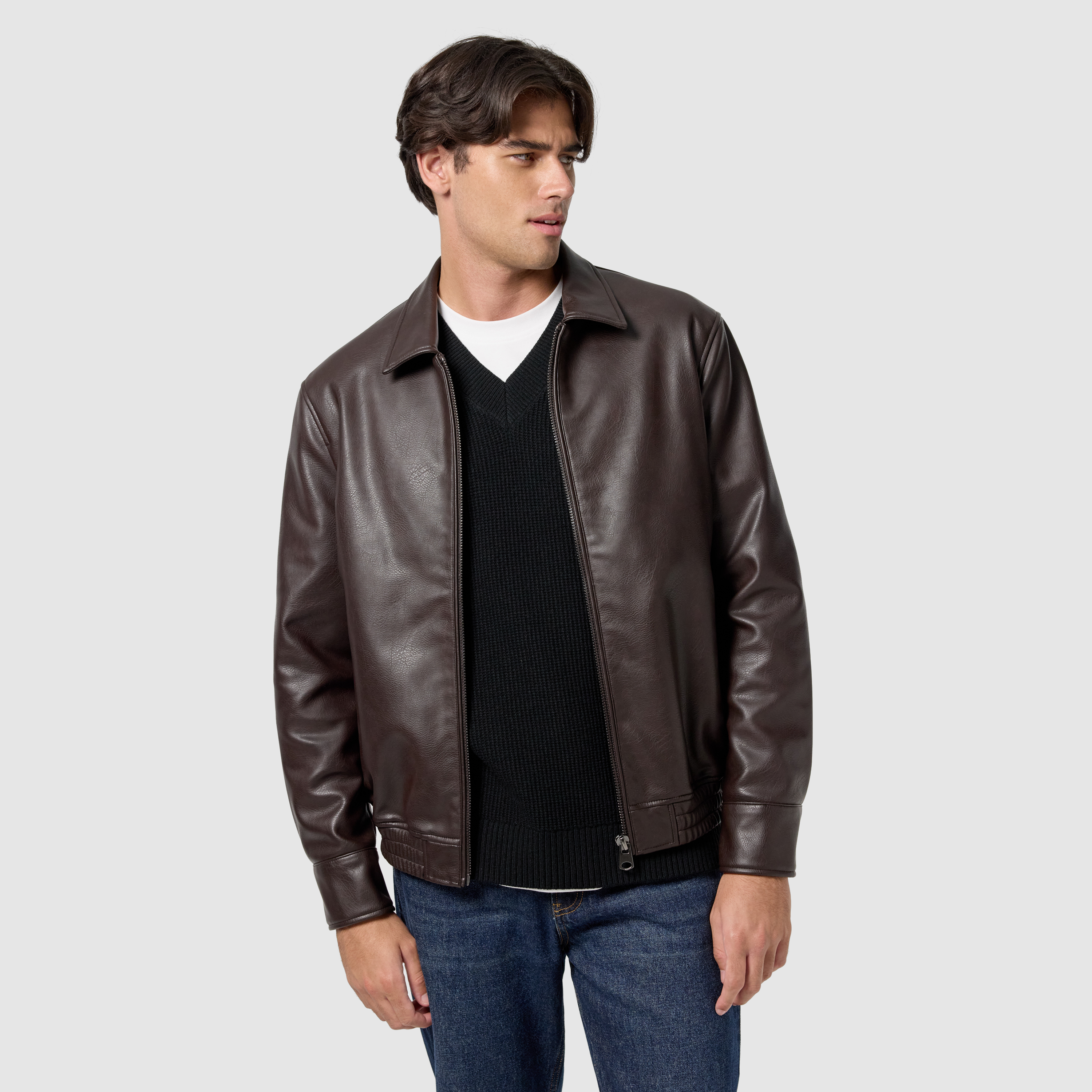 Dylan Faux Leather Jacket