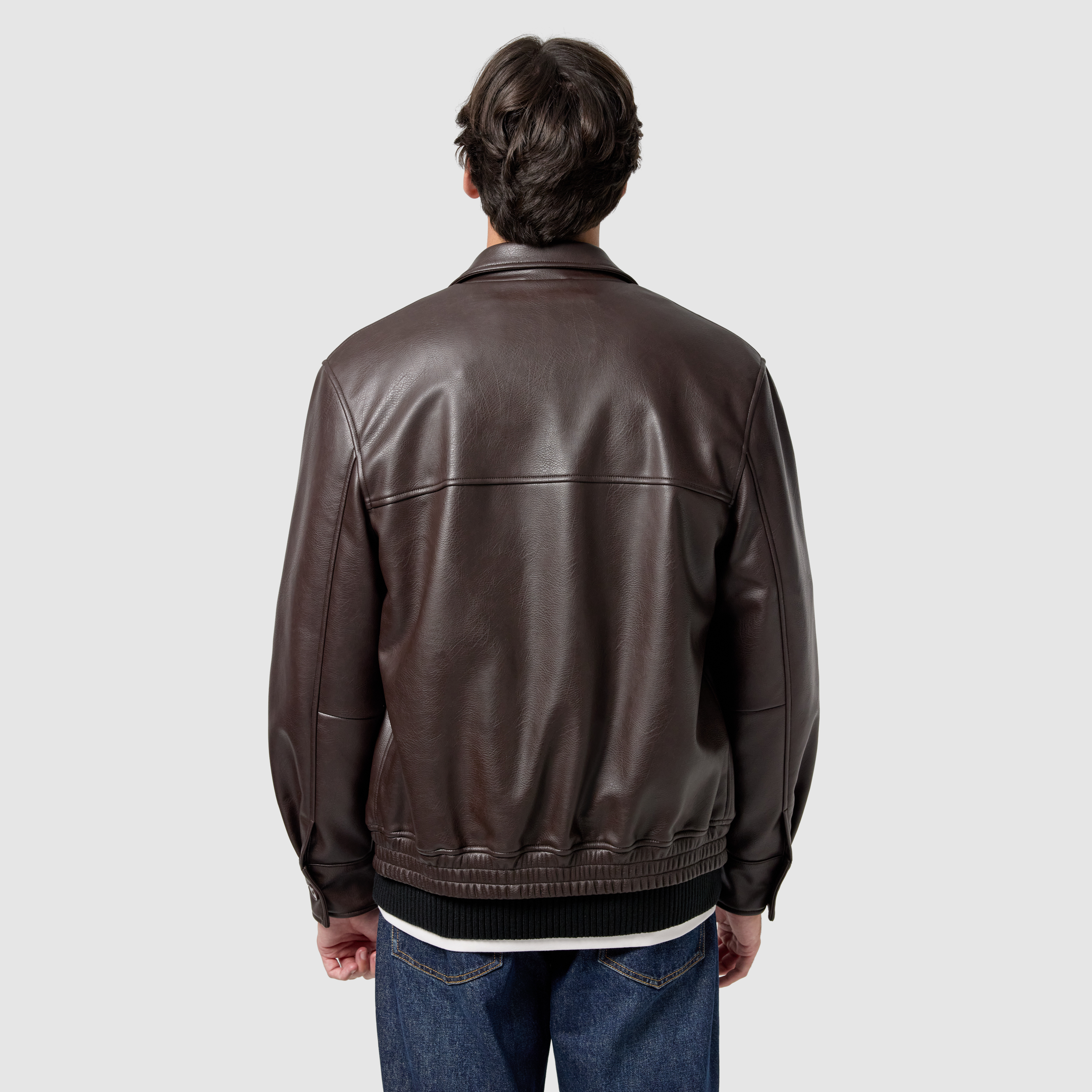 Brown Dylan Faux Leather Jacket
