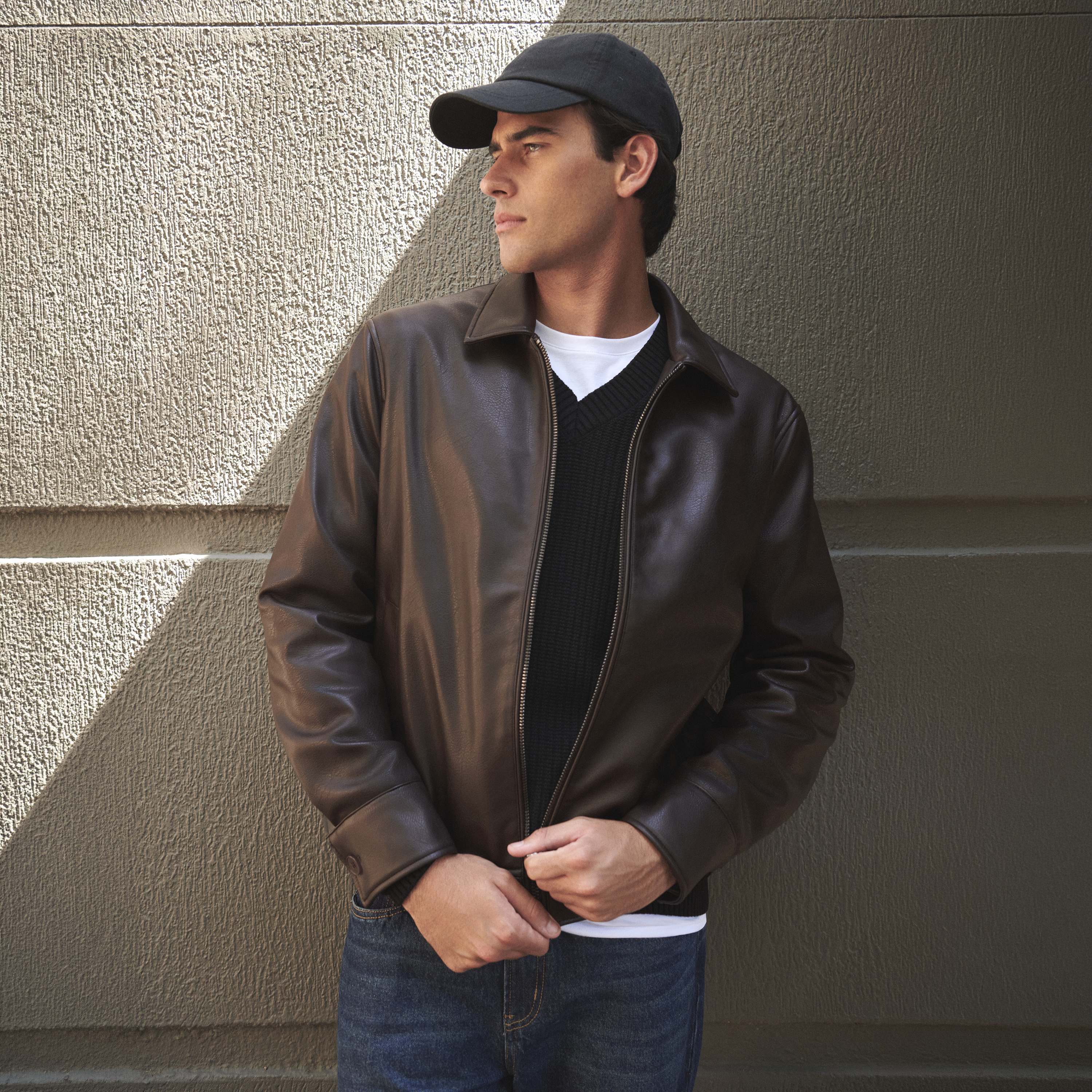 Dylan Faux Leather Jacket