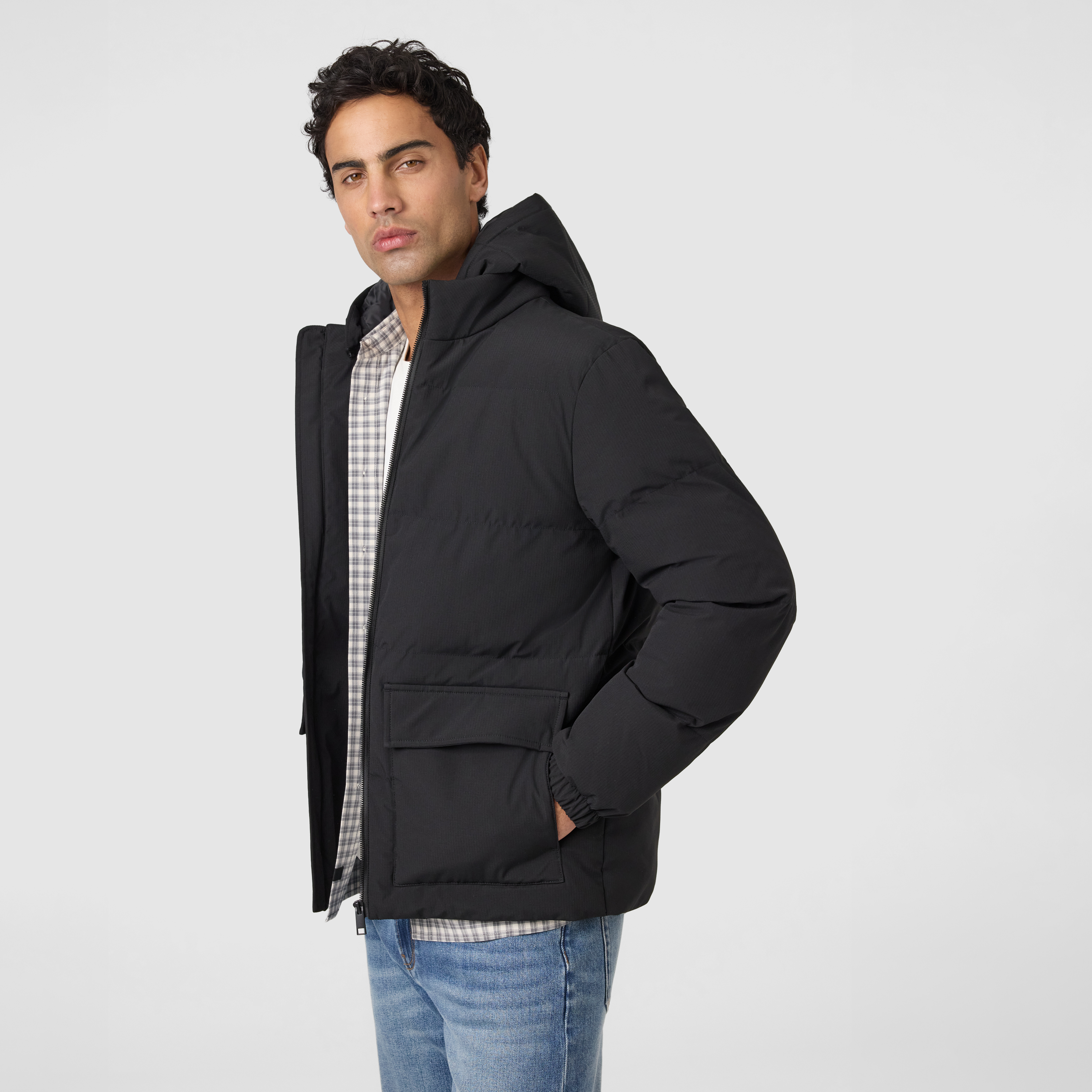 Black Forster Puffa Jacket