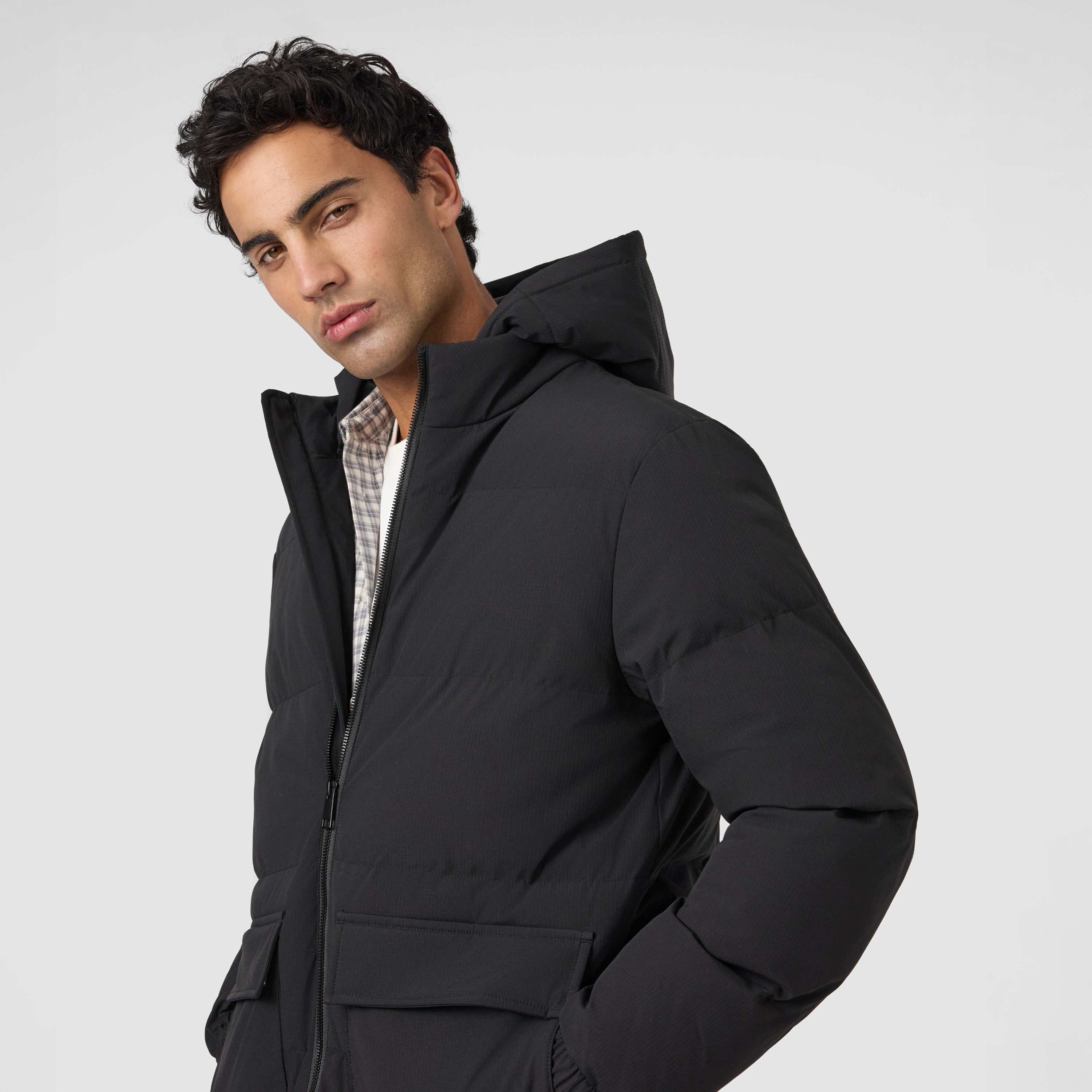 Black Forster Puffa Jacket