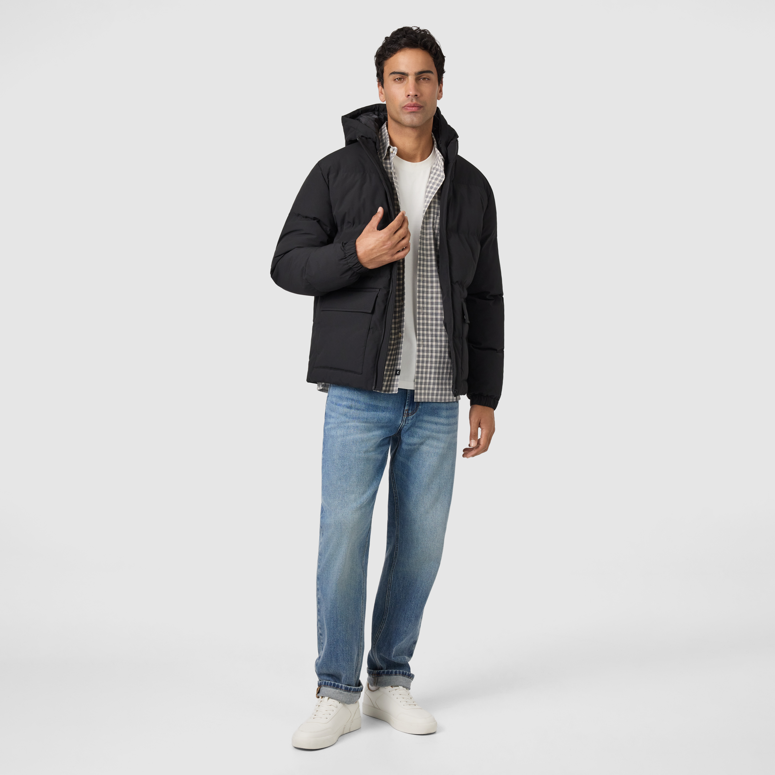 Black Forster Puffa Jacket