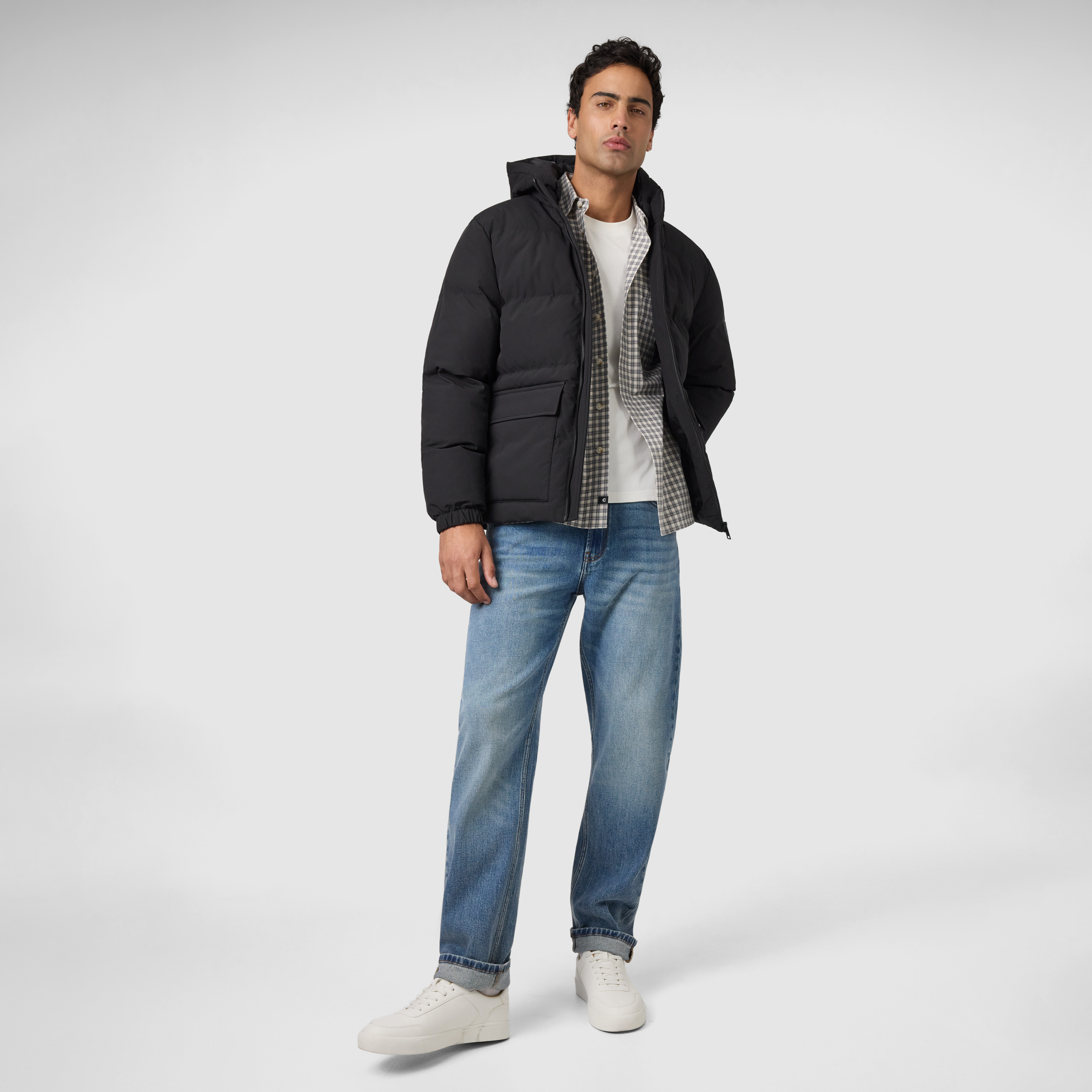 Black Forster Puffa Jacket