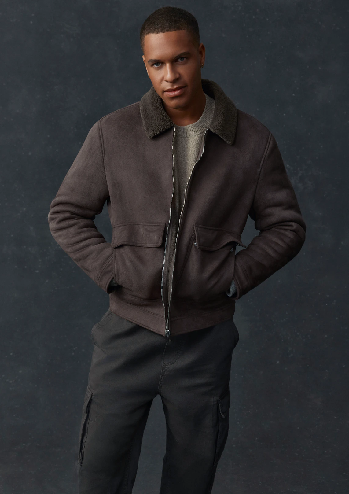 Chocolate Cruise Faux Suede Jacket